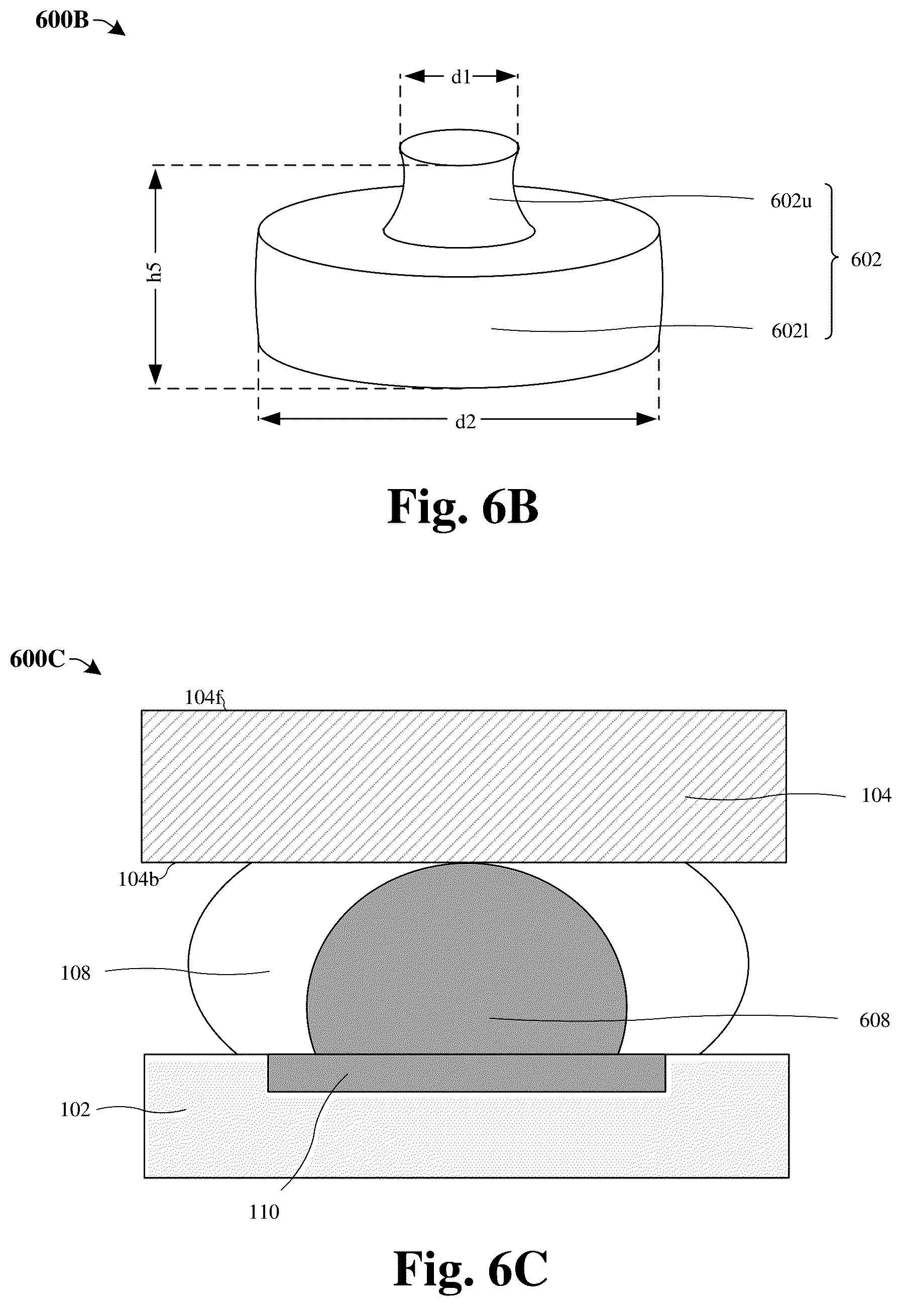 Patent US12322722 Figure 6 – Die attached leveling control by metal stopper bumps