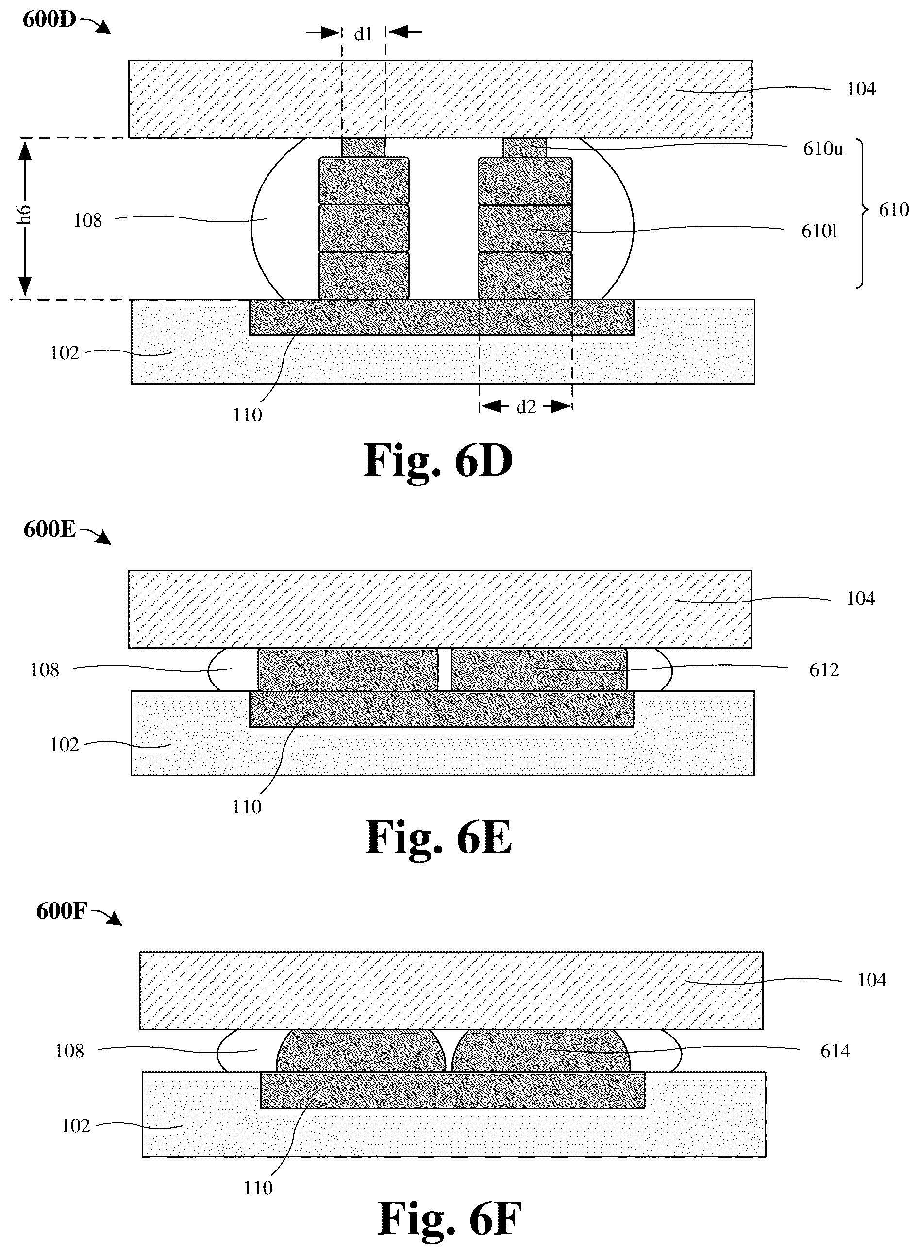 Patent US12322722 Figure 7 – Die attached leveling control by metal stopper bumps