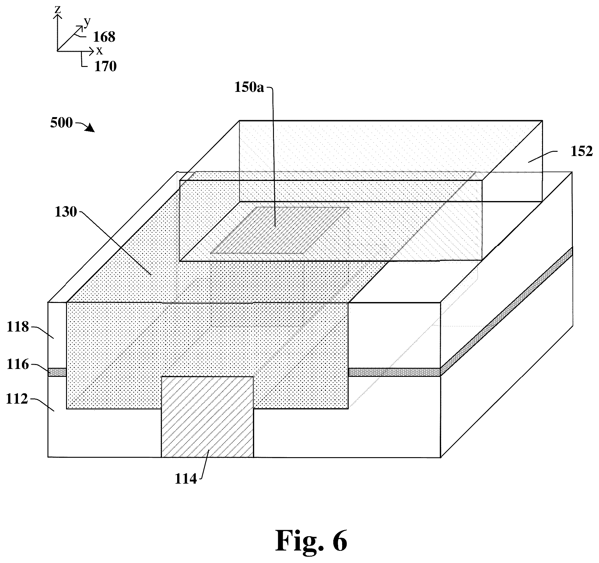 Patent US12322723 Figure 5 – Self-aligned interconnect structure
