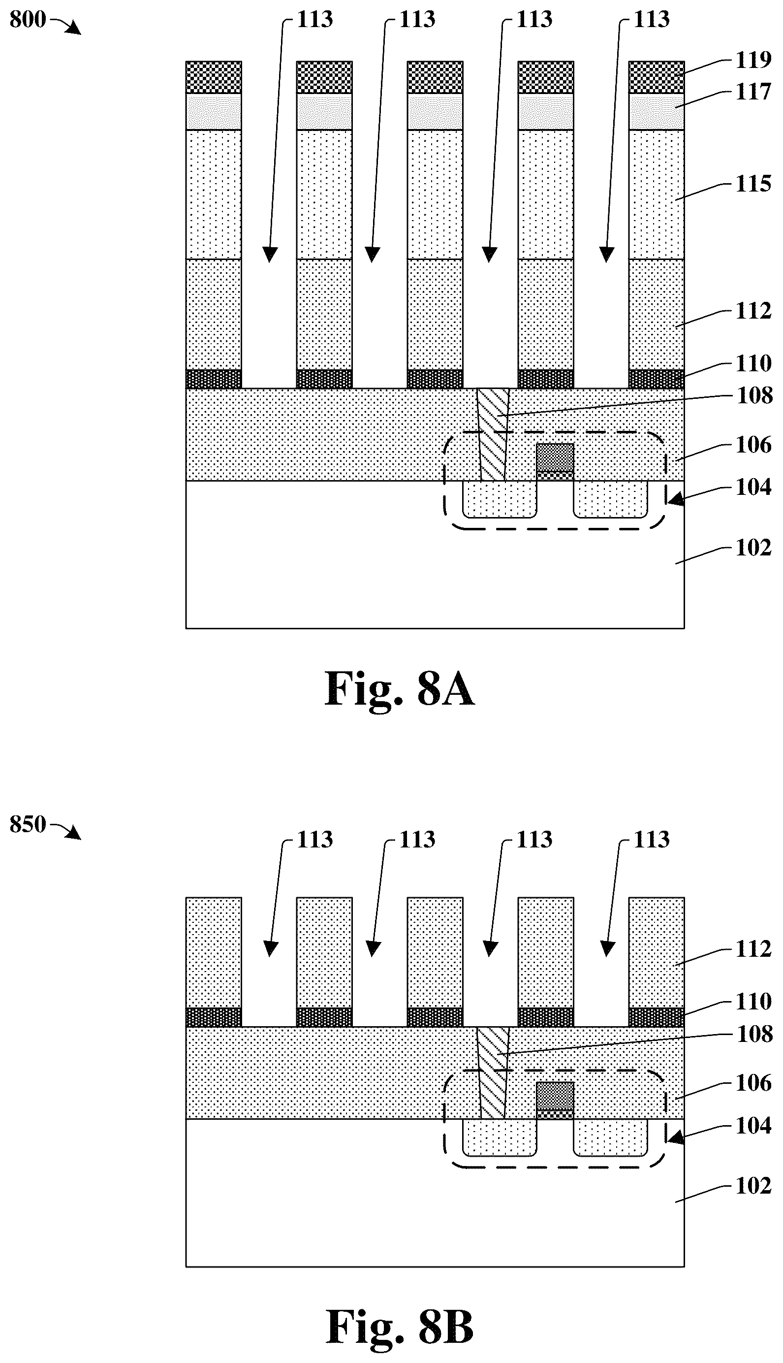 Patent US12322723 Figure 7 – Self-aligned interconnect structure