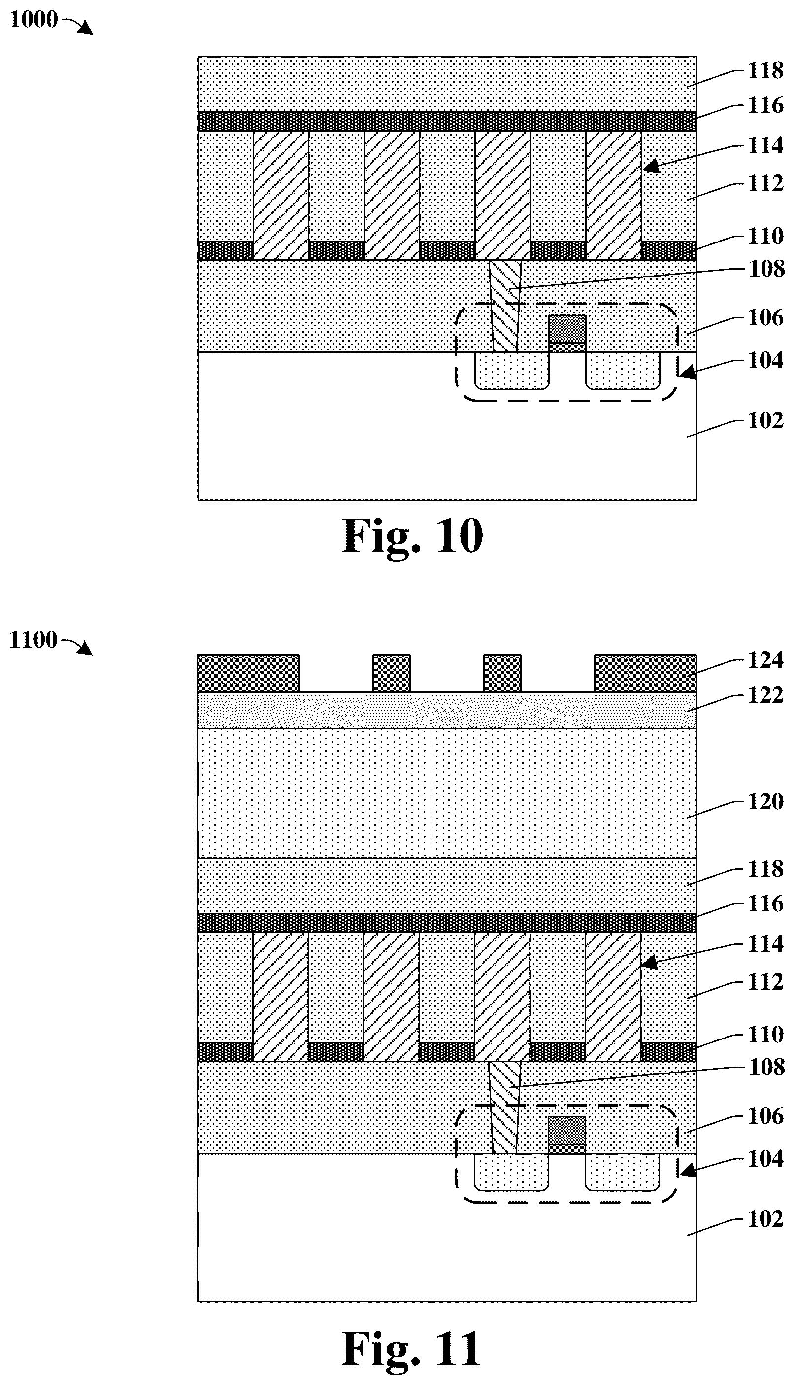 Patent US12322723 Figure 9 – Self-aligned interconnect structure
