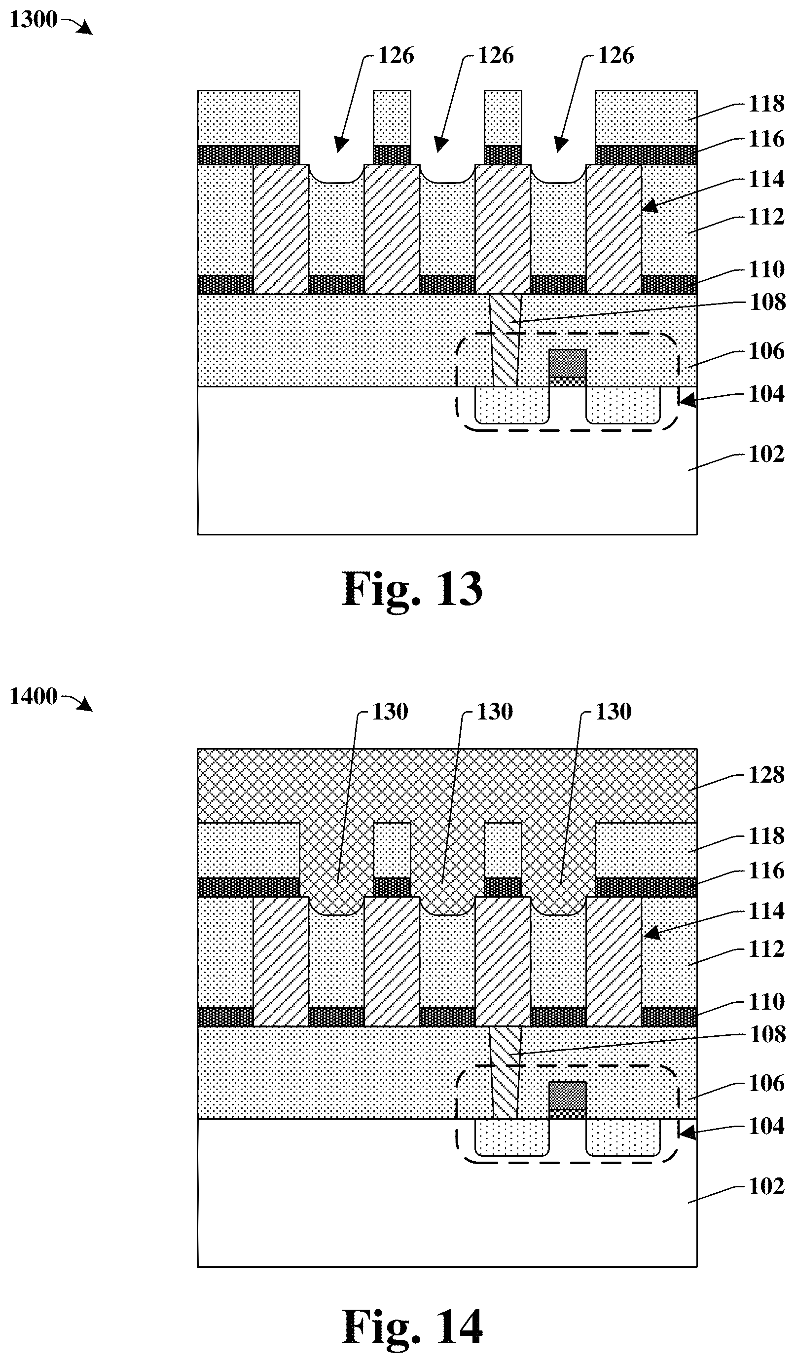 Patent US12322723 Figure 11 – Self-aligned interconnect structure