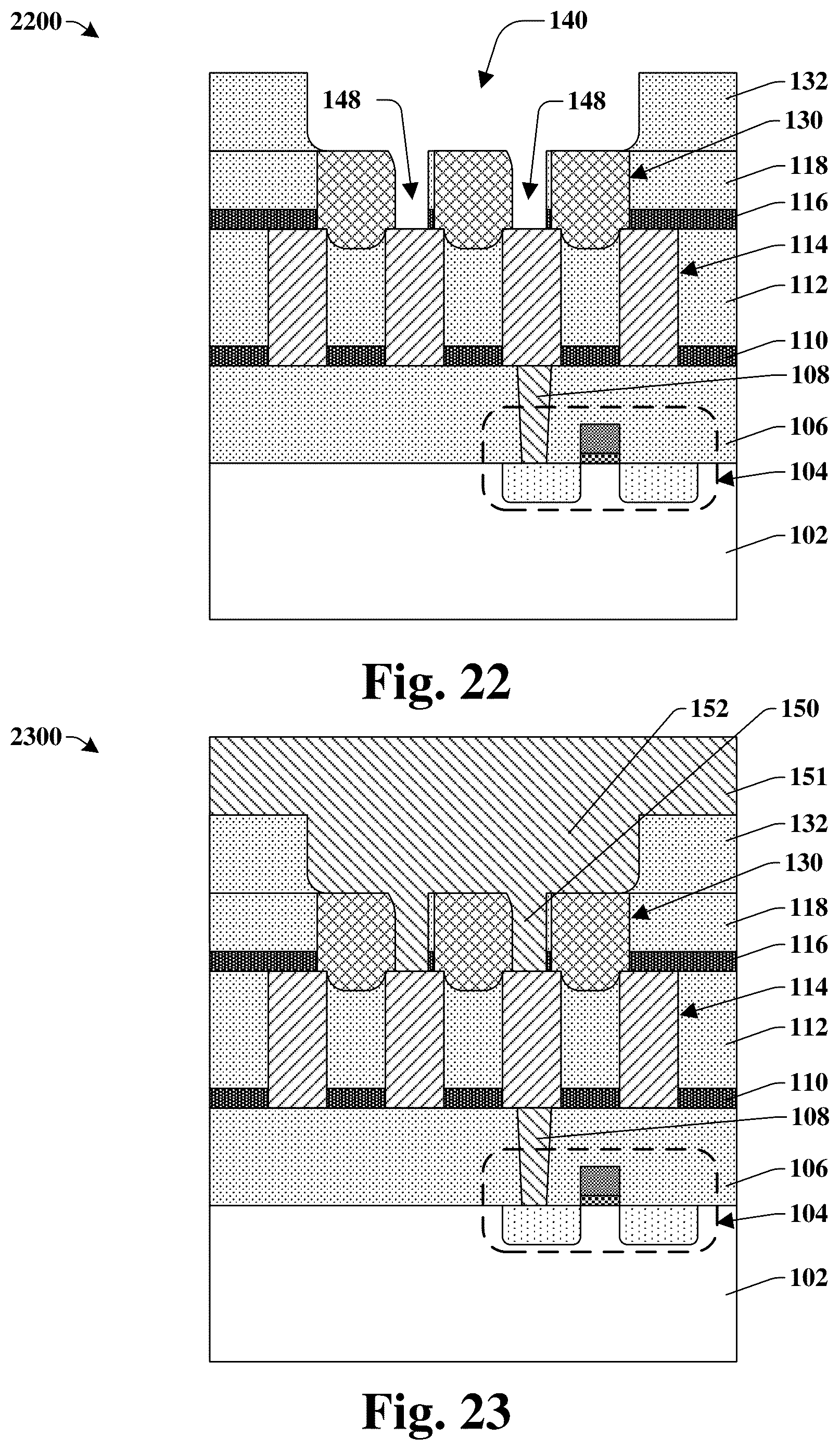 Patent US12322723 Figure 18 – Self-aligned interconnect structure