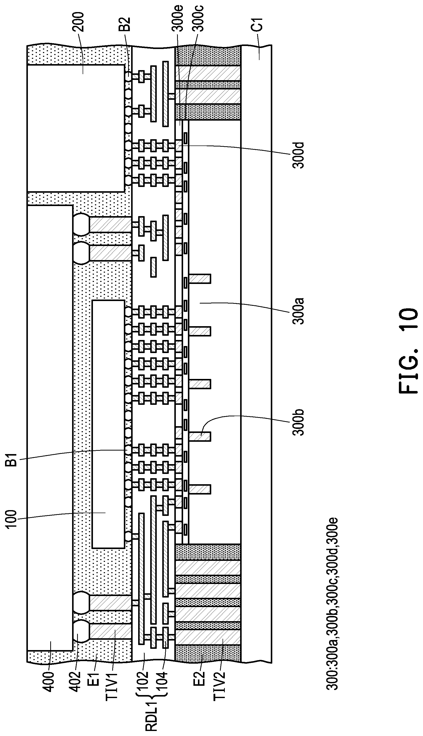 Patent US12322726 Figure 10 – Method of forming an integrated circuit package having a padding layer on a carrier