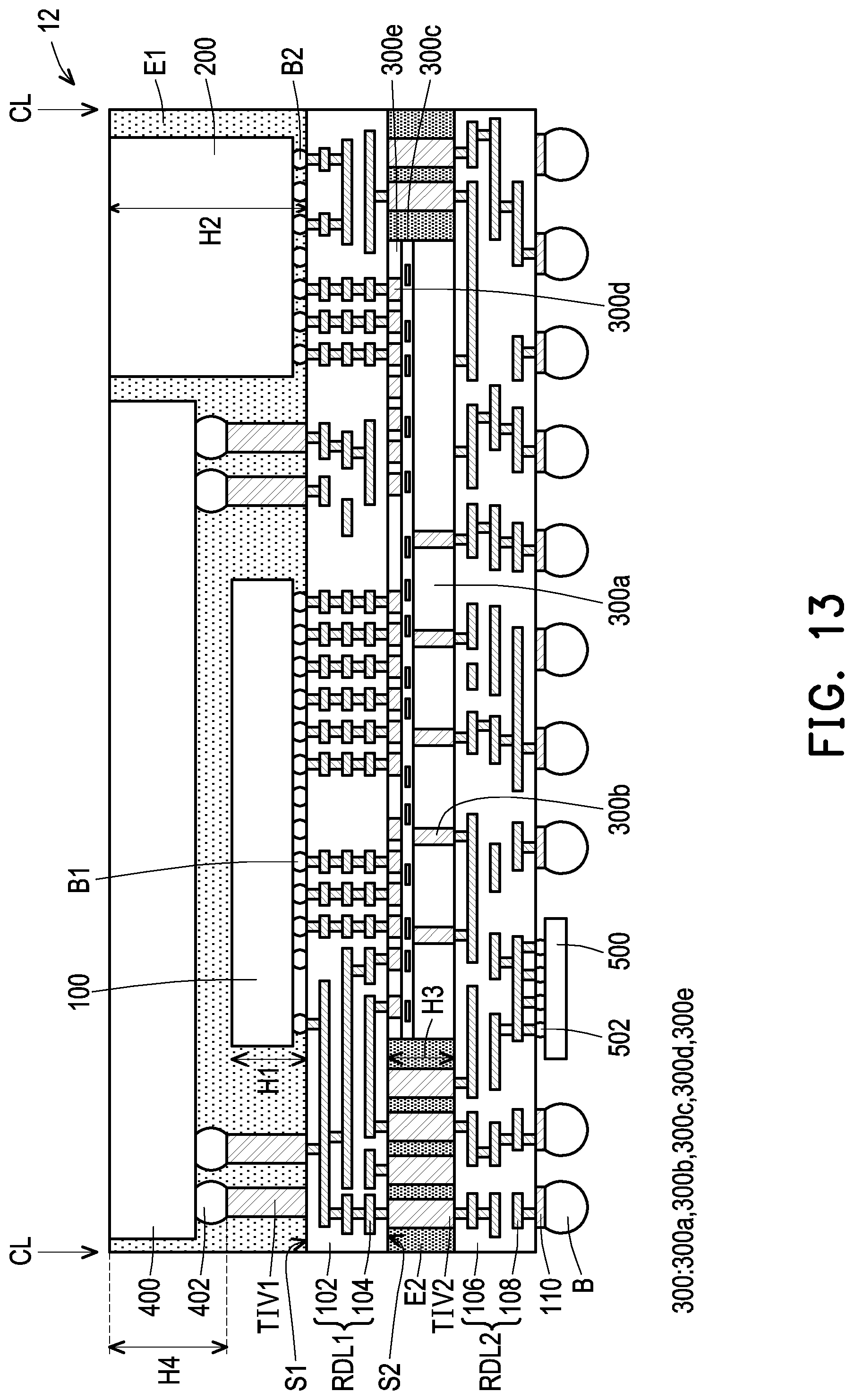 Patent US12322726 Figure 13 – Method of forming an integrated circuit package having a padding layer on a carrier