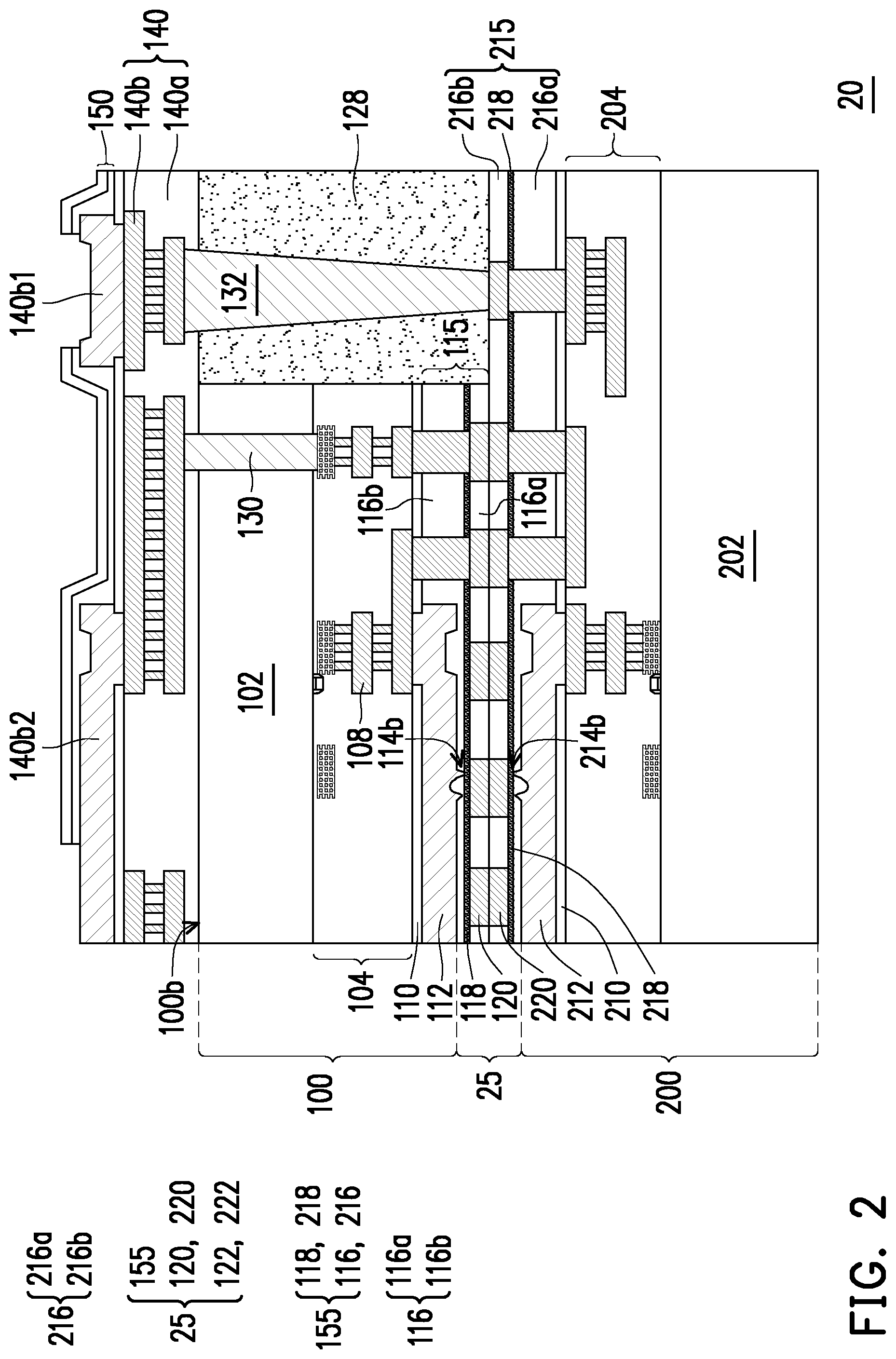 Patent US12322728 Figure 5 – Method of manufacturing die stack structure