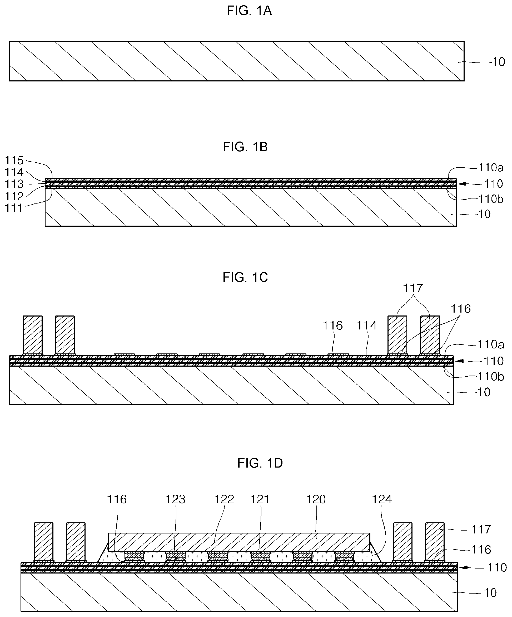 Patent US12322731 Figure 1 – Semiconductor package using a coreless signal distribution structure