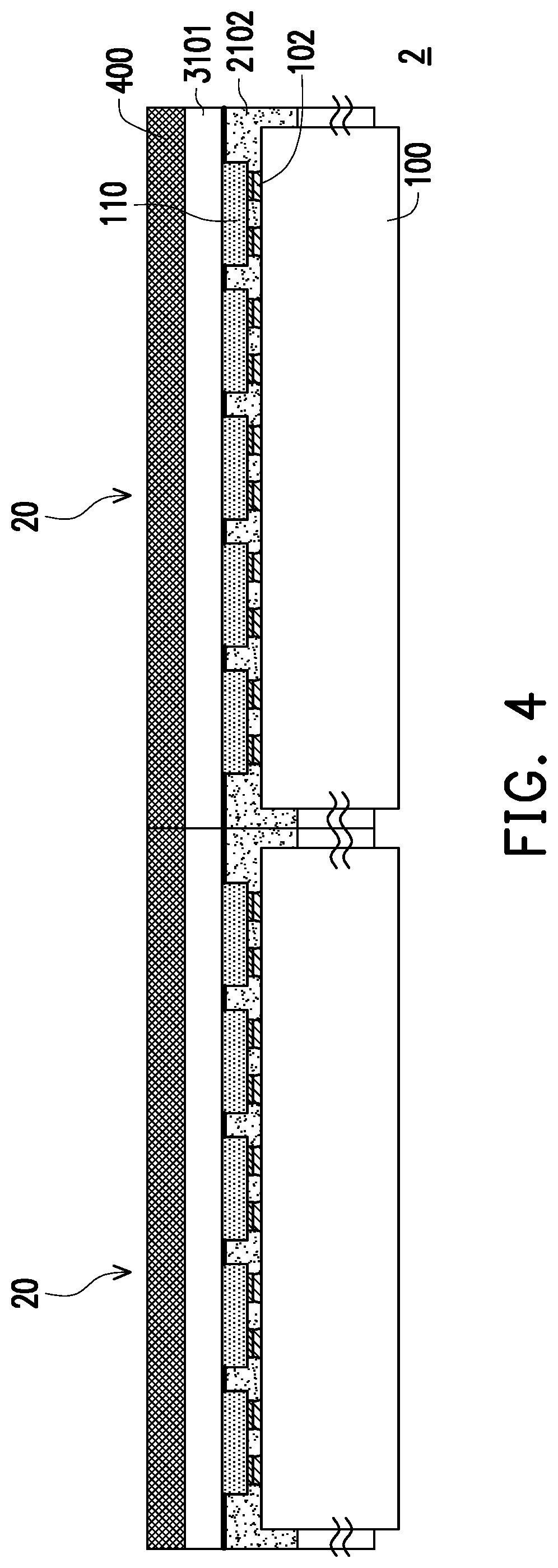 Patent US12322735 Figure 7 – Display panel including opaque encapsulation and doped planarization layers and manufacturing method thereof