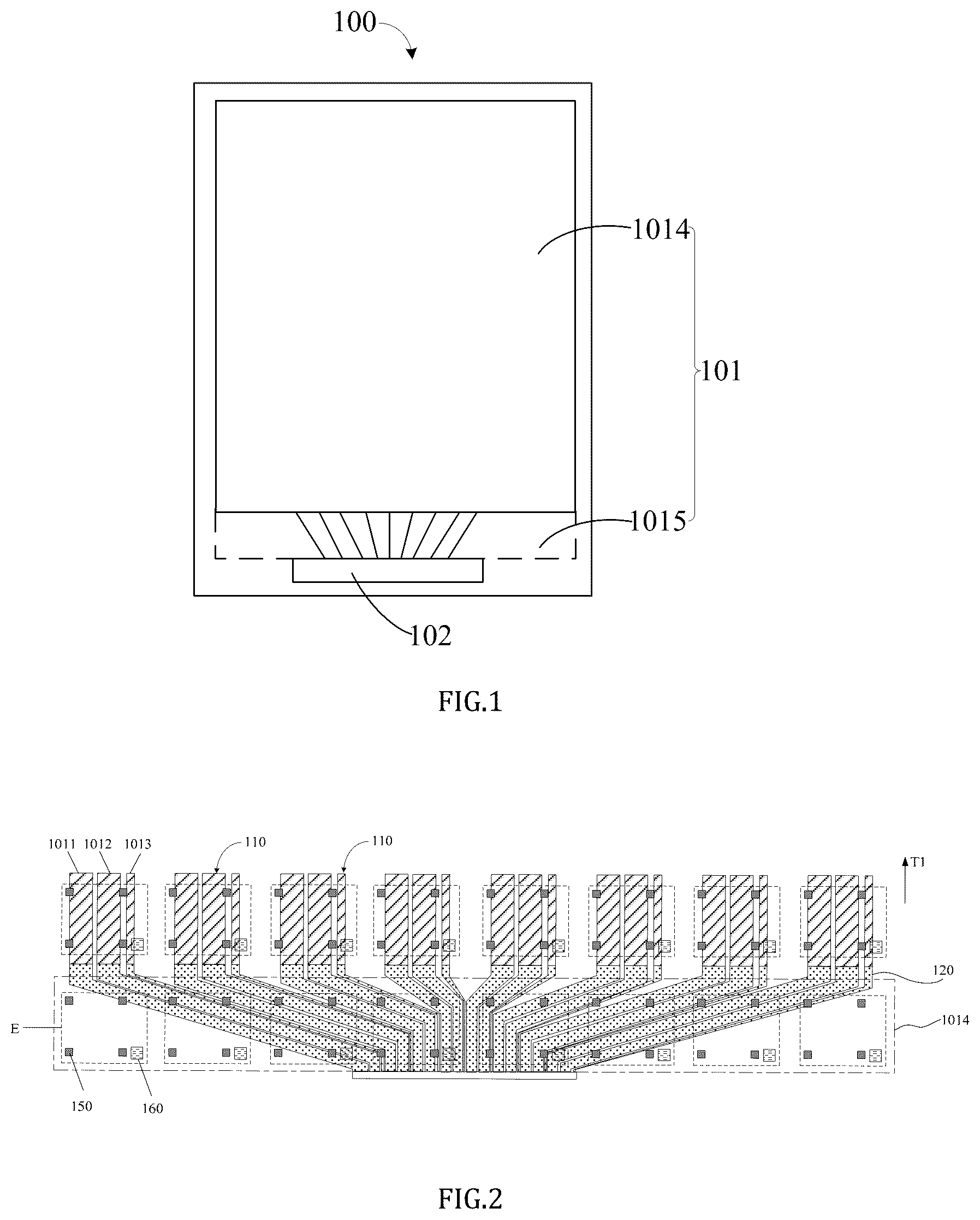 Patent US12322736 Figure 1 – Array substrate and display device