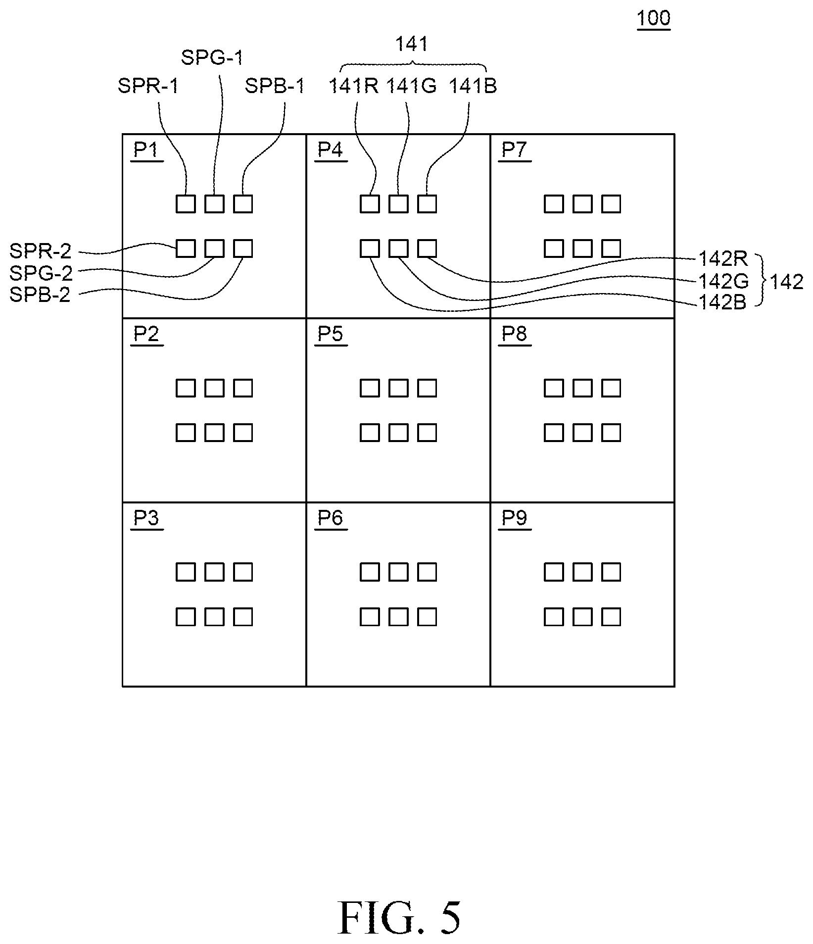 Patent US12322737 Figure 5 – Light emitting display device