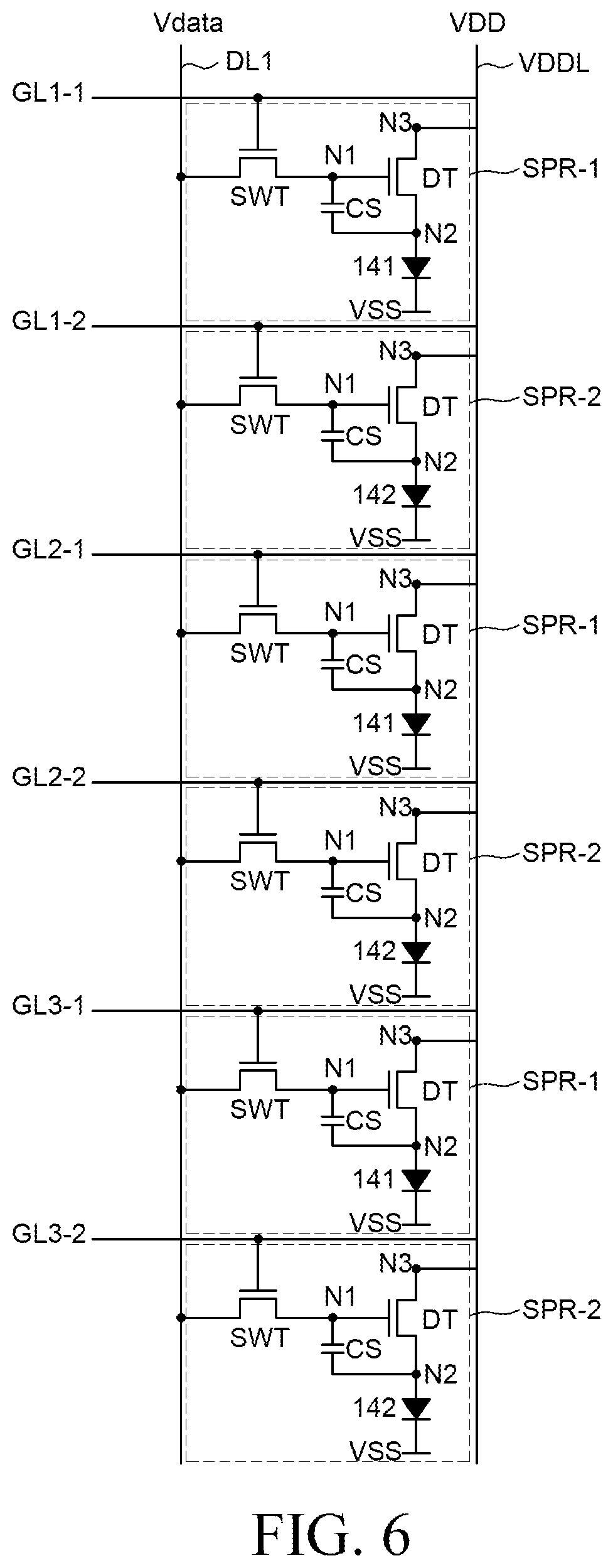 Patent US12322737 Figure 6 – Light emitting display device