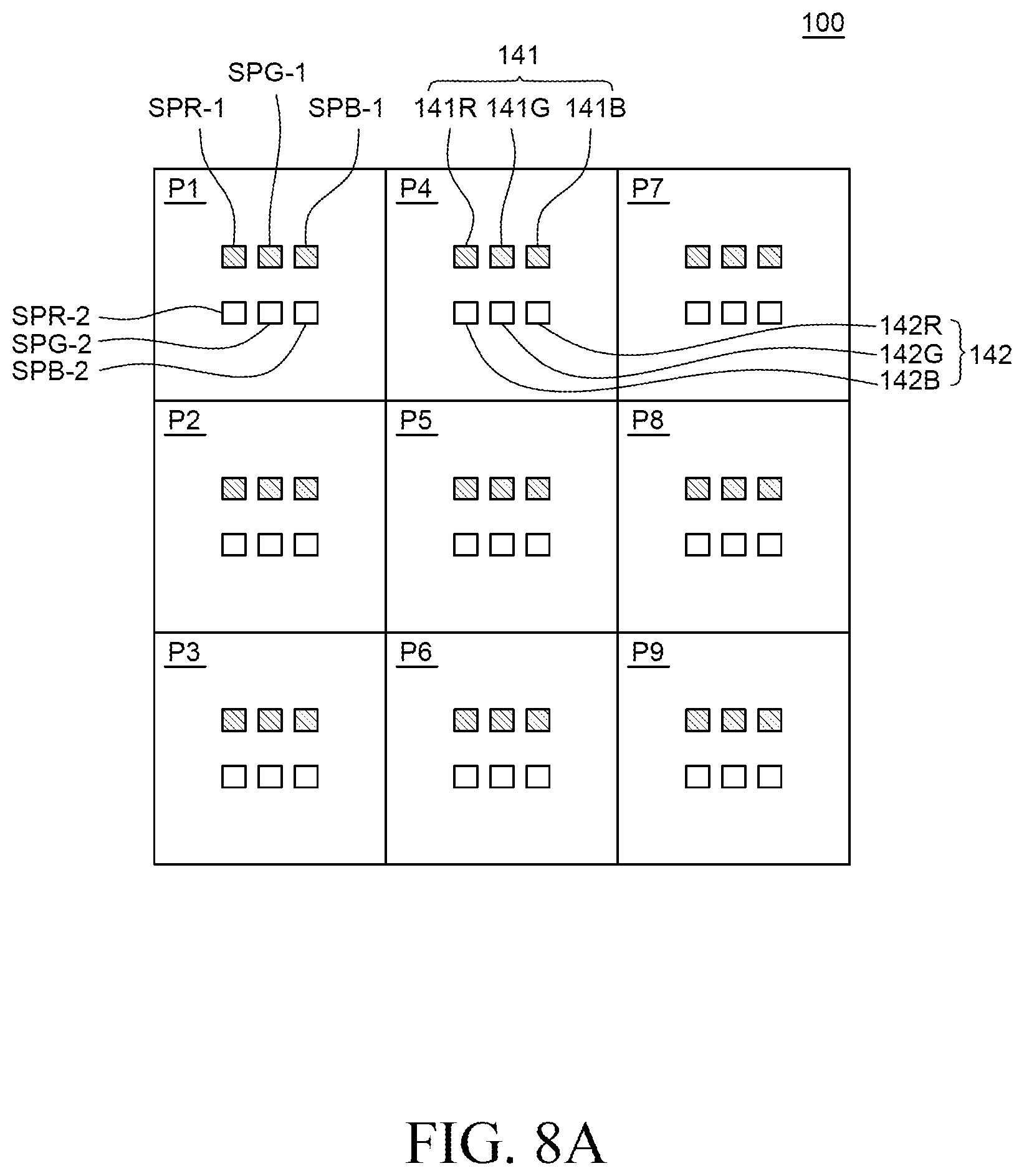 Patent US12322737 Figure 8 – Light emitting display device