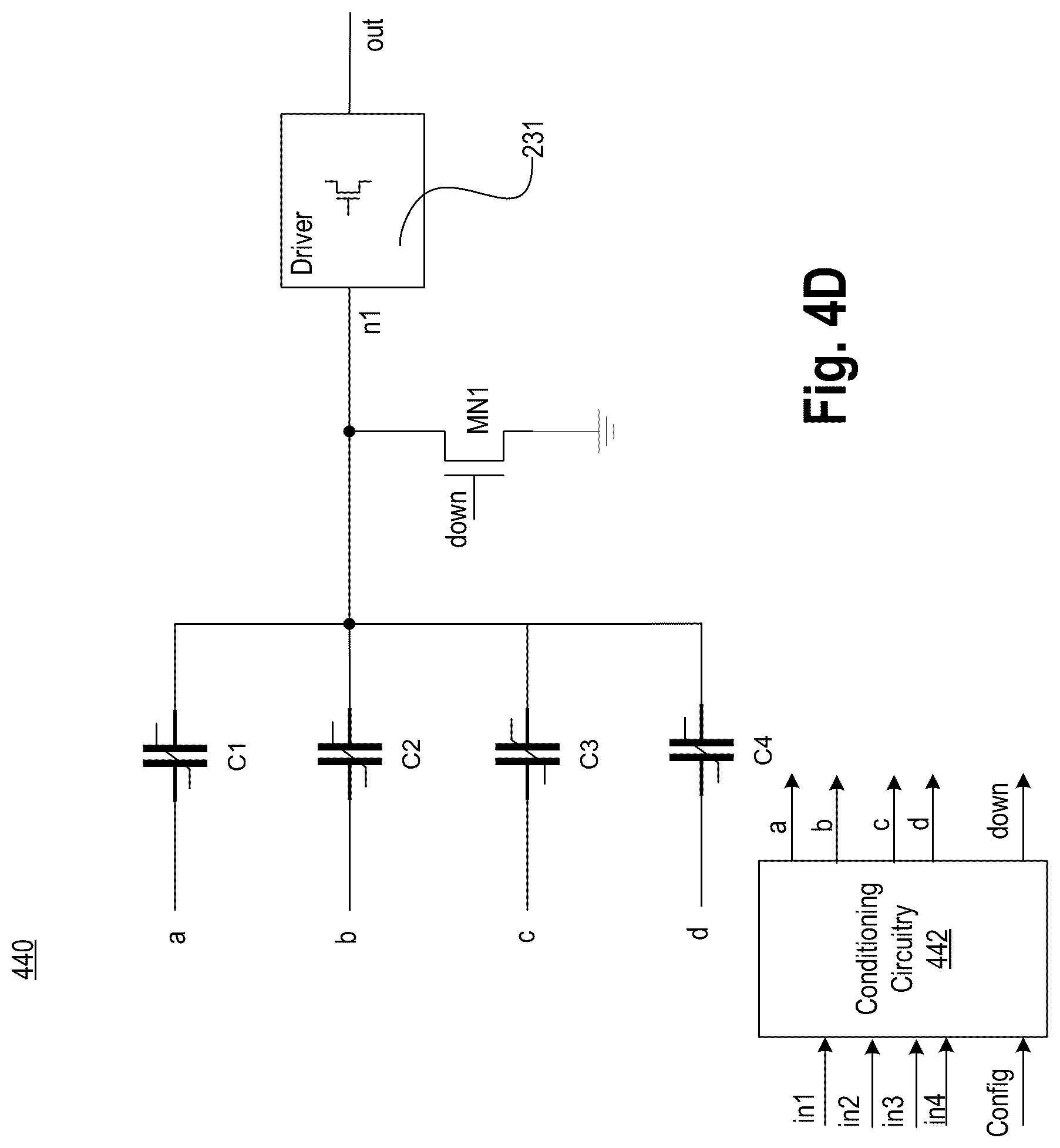 Patent US12322743 Figure 14 – Multi-function threshold gate with input based adaptive threshold and with stacked non-planar paraelectric capacitors