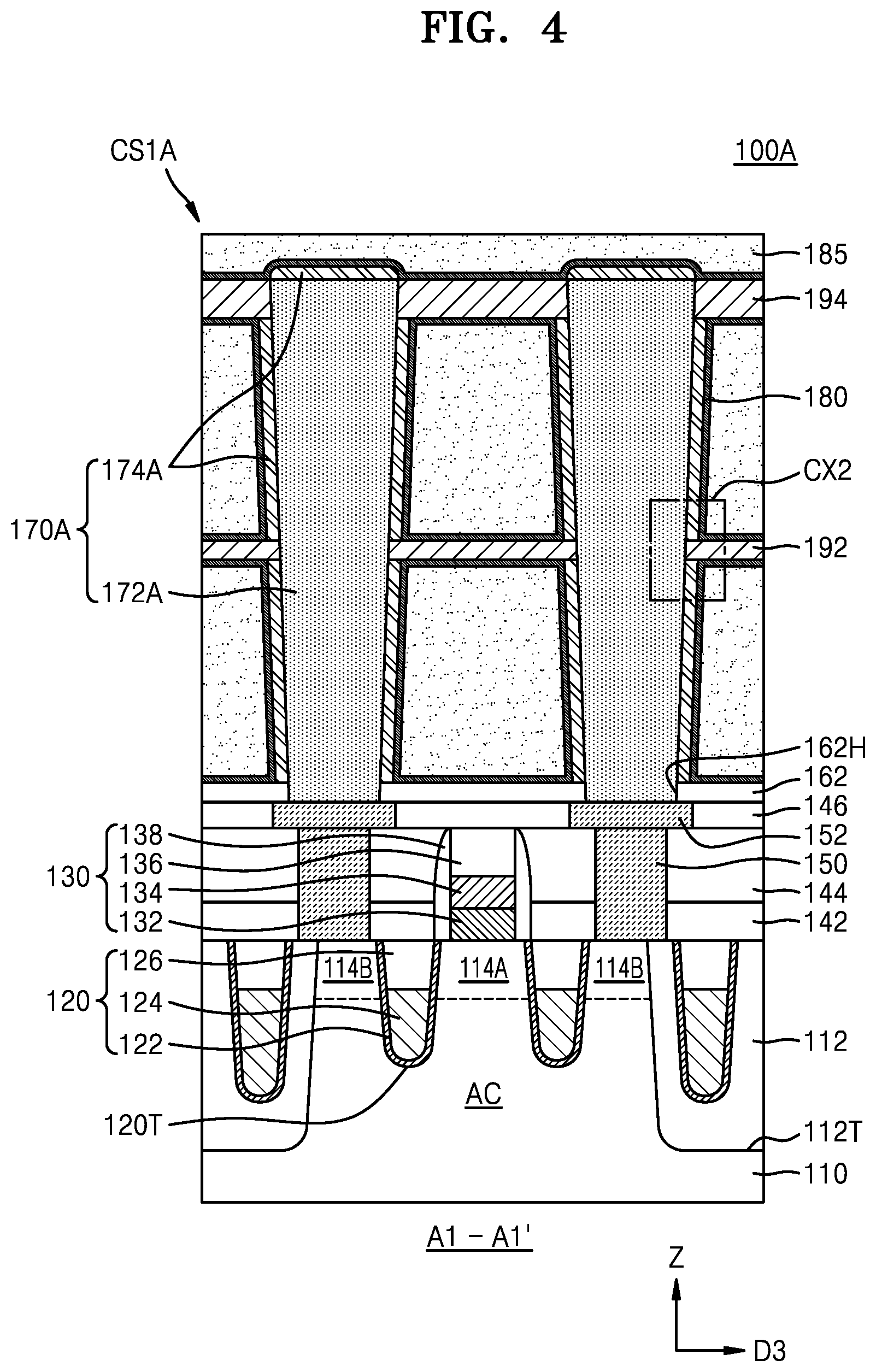 Patent US12322745 Figure 4 – Integrated circuit devices and methods of manufacturing the same