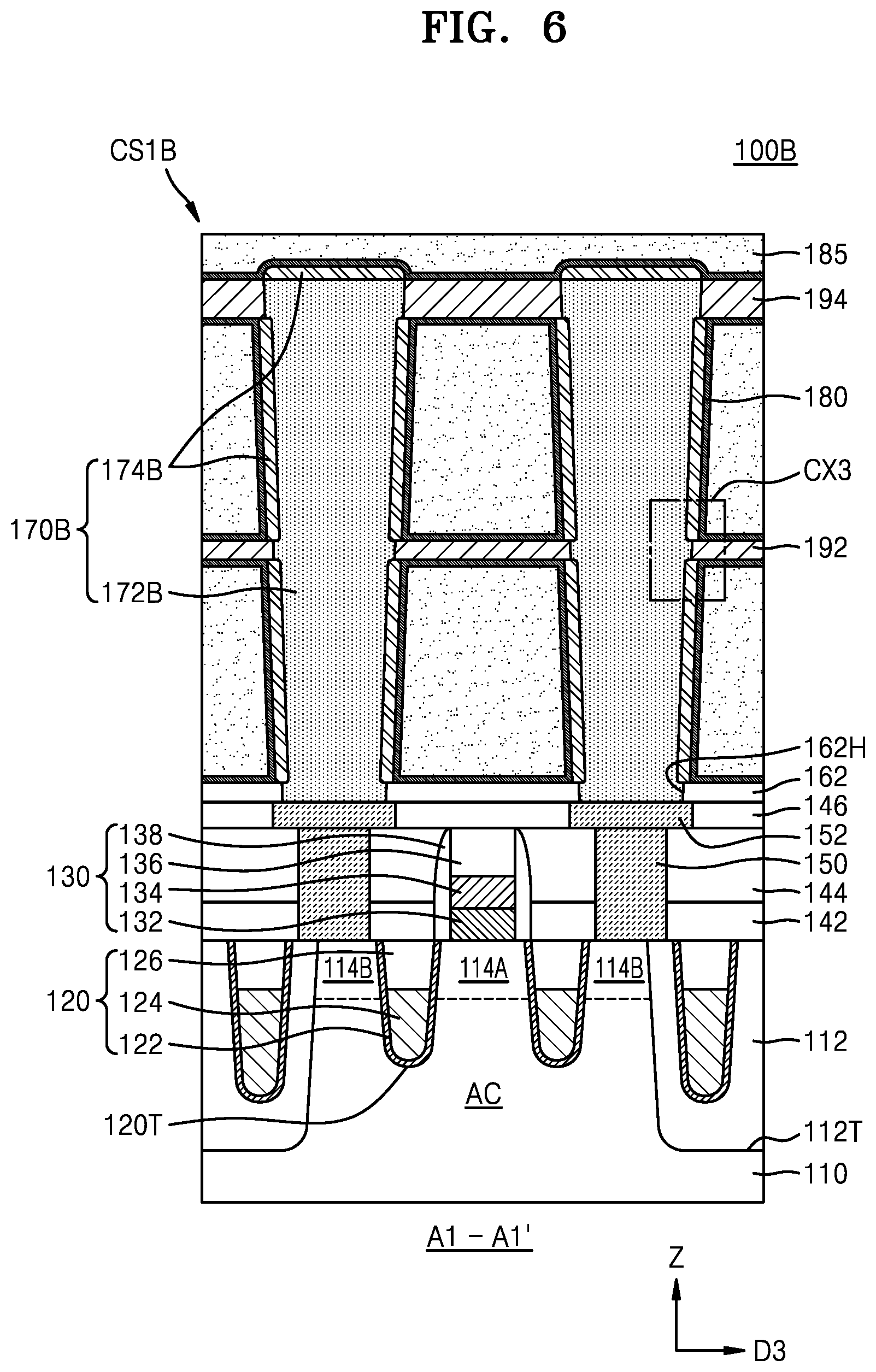 Patent US12322745 Figure 6 – Integrated circuit devices and methods of manufacturing the same
