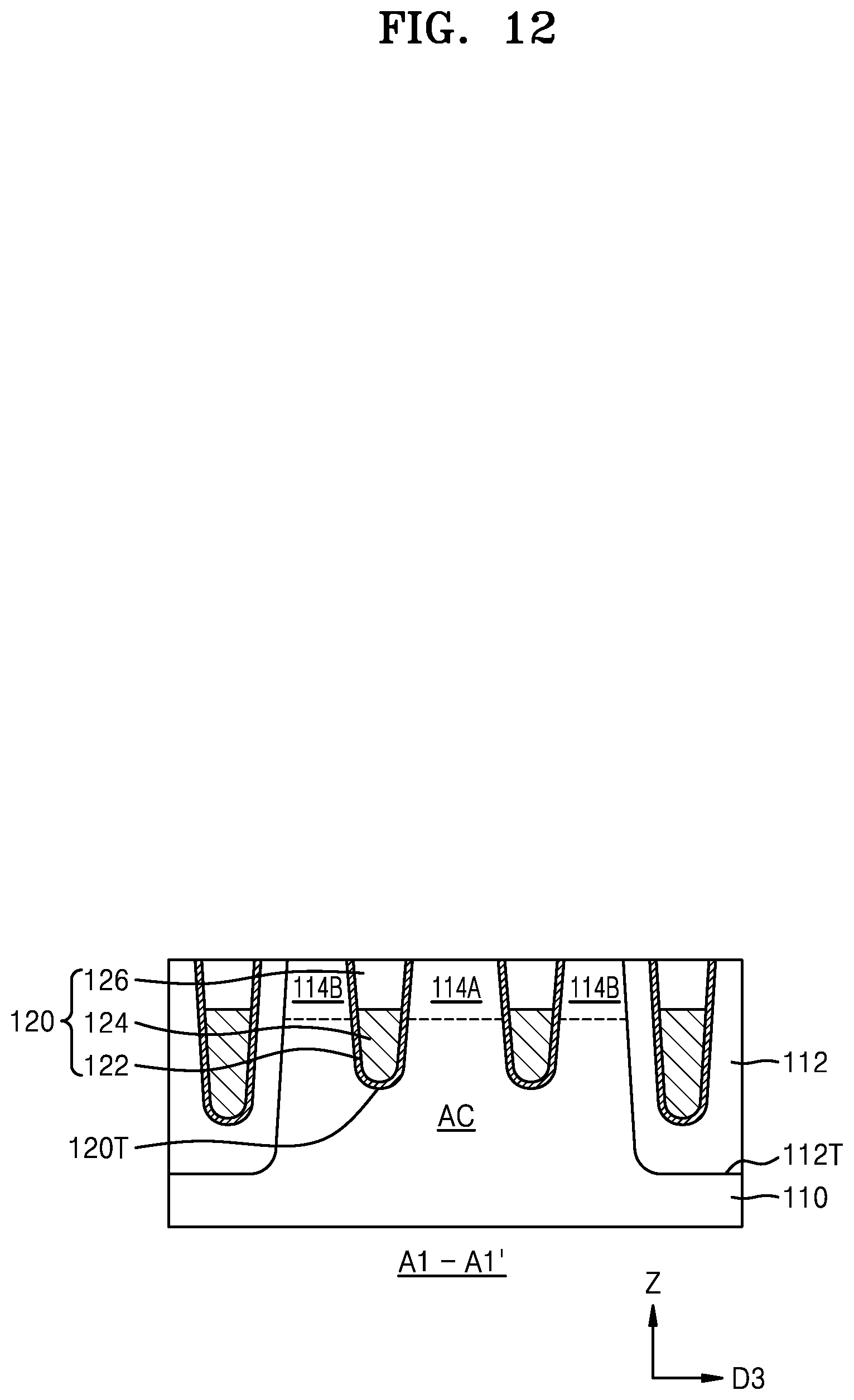 Patent US12322745 Figure 12 – Integrated circuit devices and methods of manufacturing the same