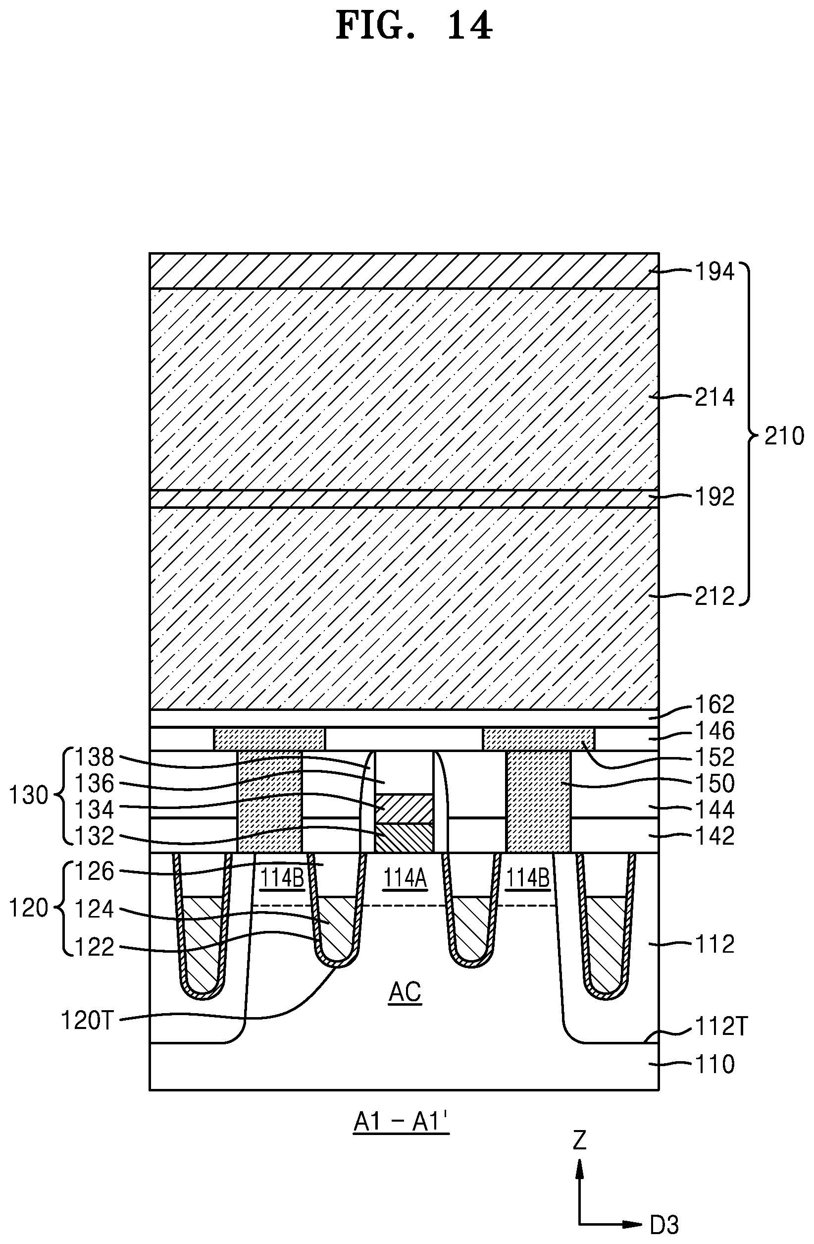 Patent US12322745 Figure 14 – Integrated circuit devices and methods of manufacturing the same