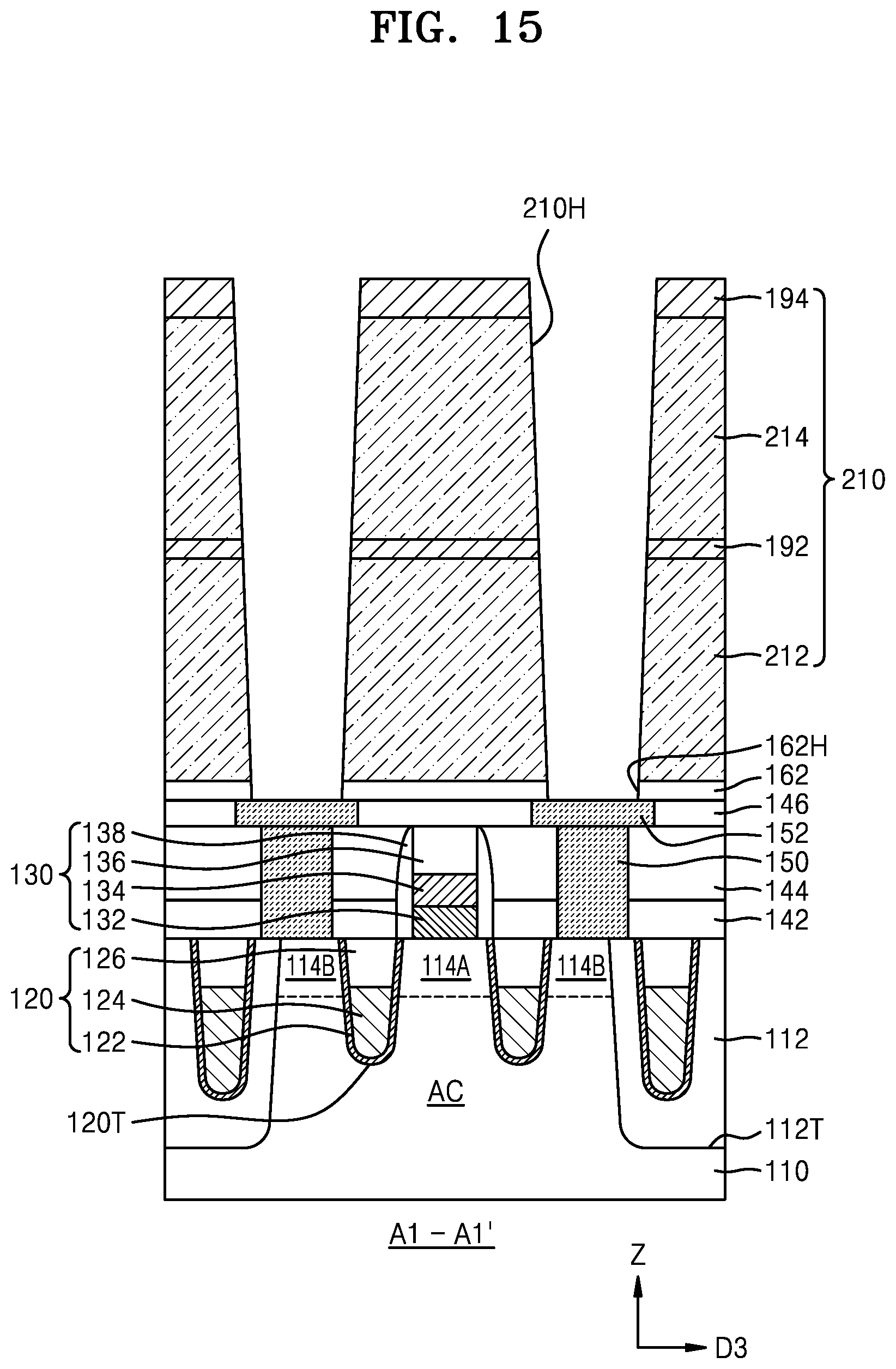 Patent US12322745 Figure 15 – Integrated circuit devices and methods of manufacturing the same