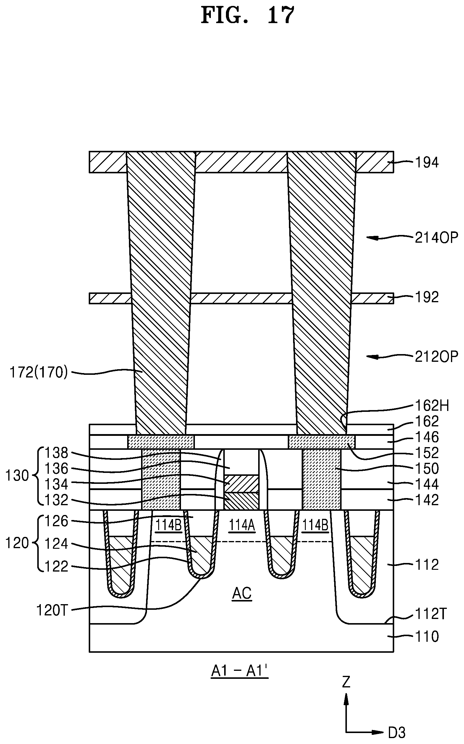 Patent US12322745 Figure 17 – Integrated circuit devices and methods of manufacturing the same