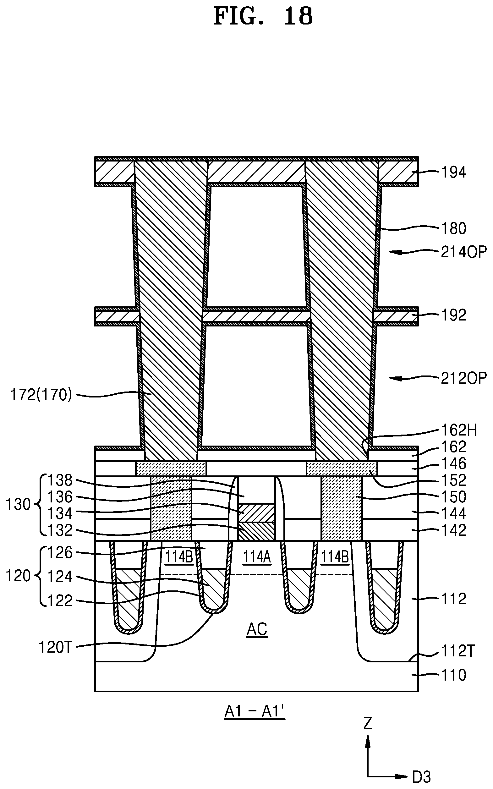 Patent US12322745 Figure 18 – Integrated circuit devices and methods of manufacturing the same