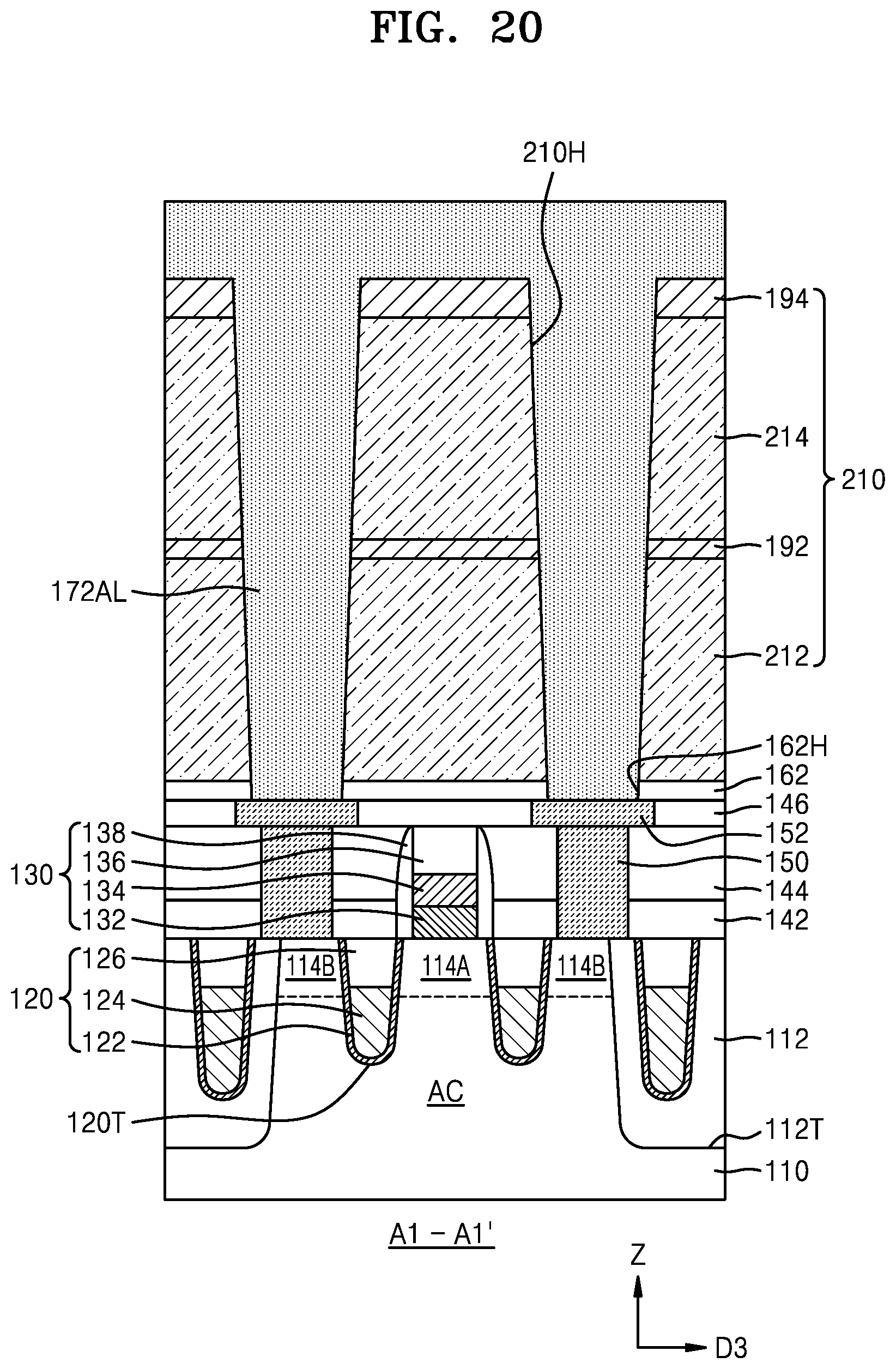 Patent US12322745 Figure 20 – Integrated circuit devices and methods of manufacturing the same