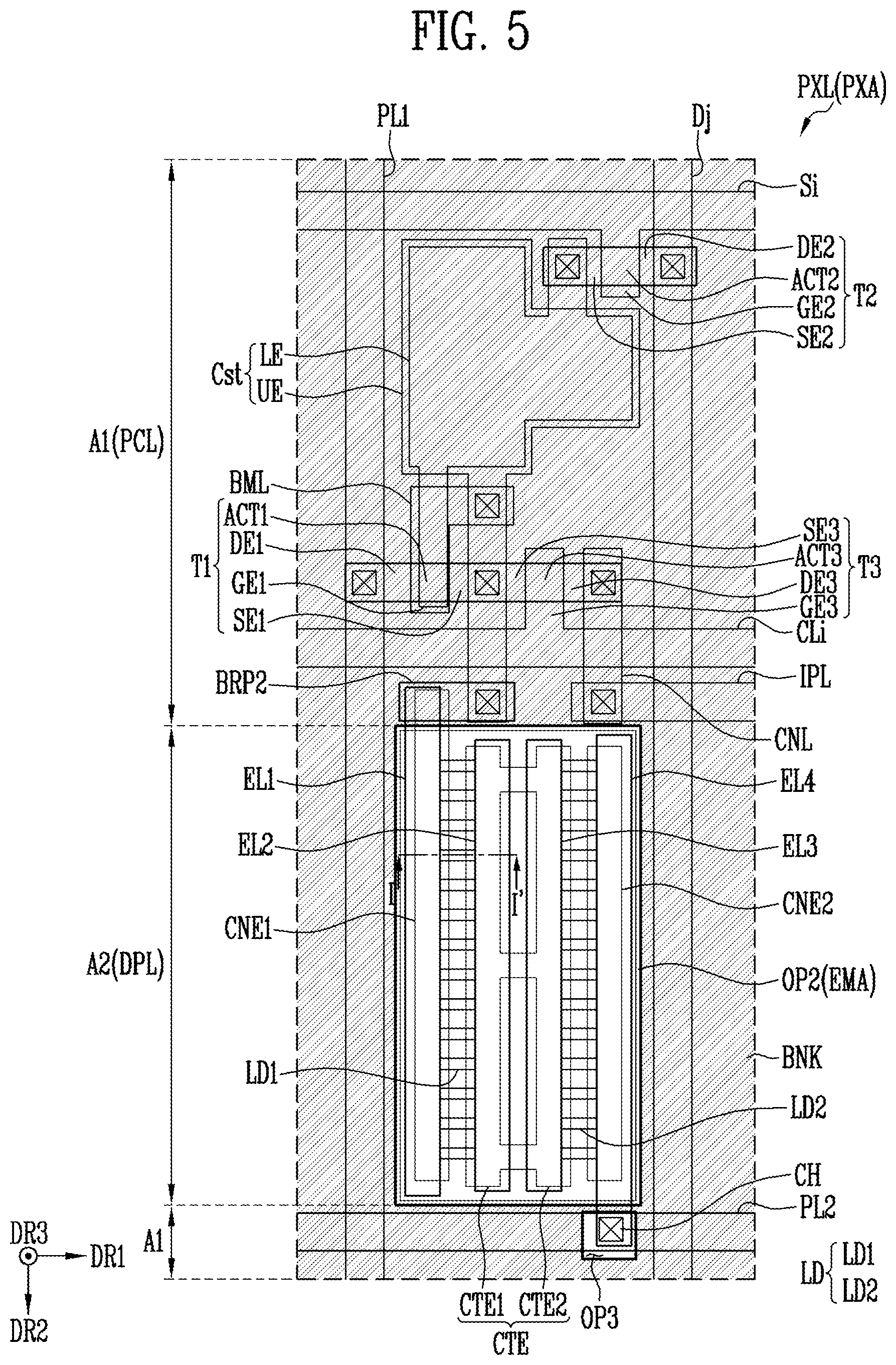 Patent US12322746 Figure 4 – Display device and manufacturing method thereof