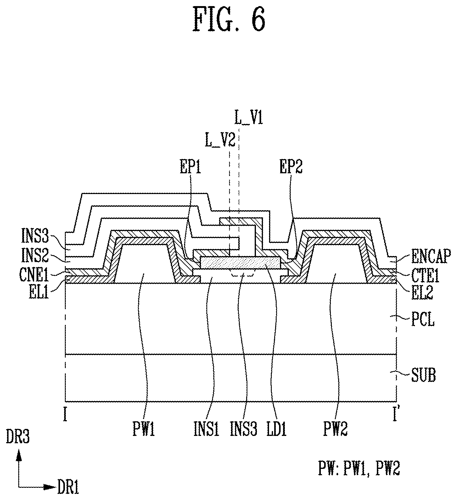 Patent US12322746 Figure 5 – Display device and manufacturing method thereof