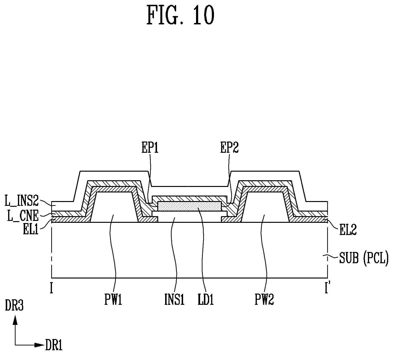 Patent US12322746 Figure 9 – Display device and manufacturing method thereof
