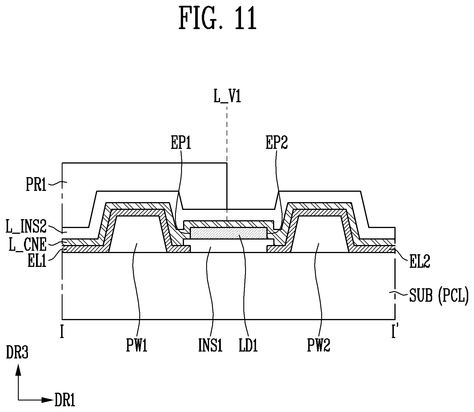 Patent US12322746 Figure 10 – Display device and manufacturing method thereof