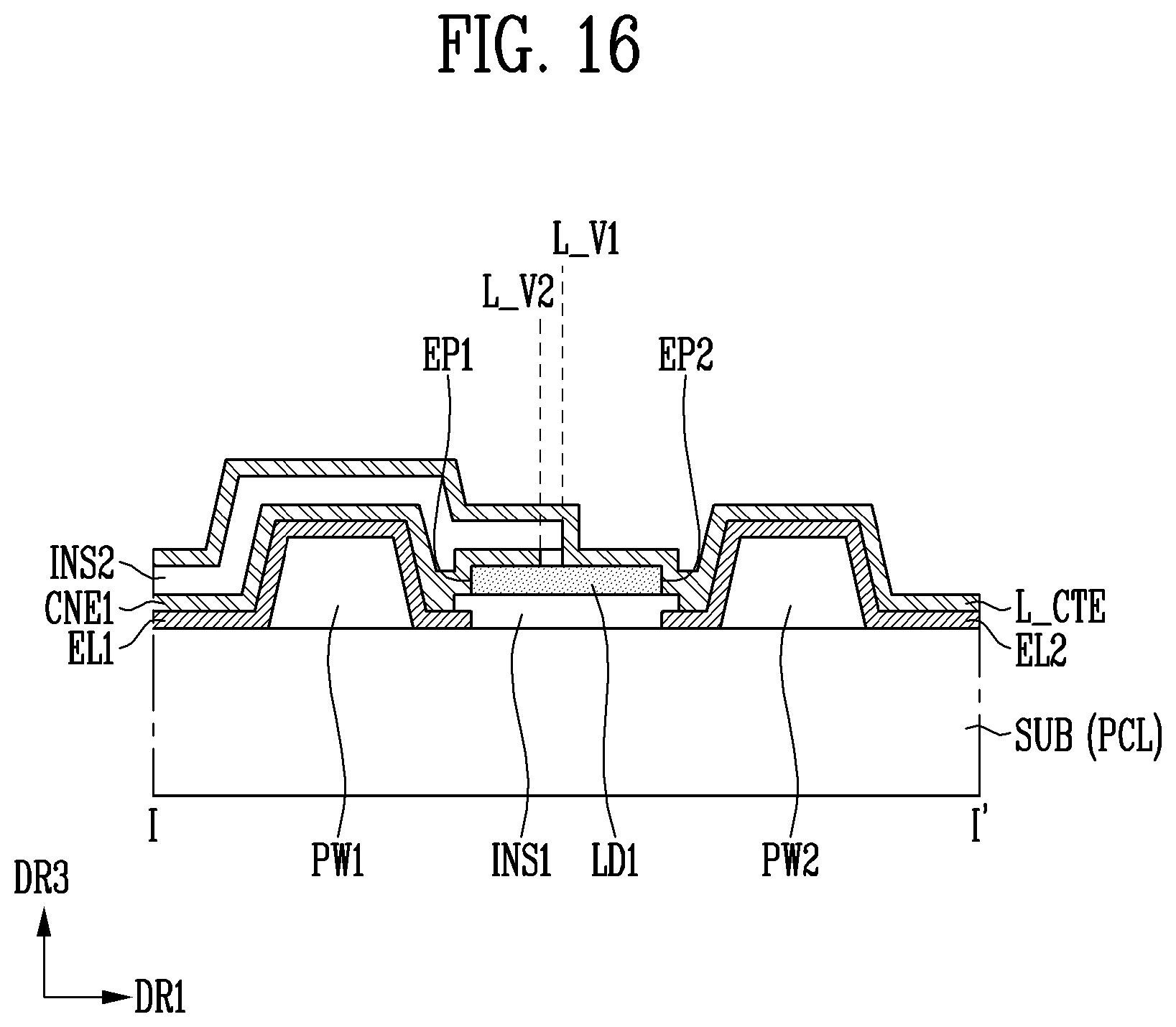 Patent US12322746 Figure 15 – Display device and manufacturing method thereof