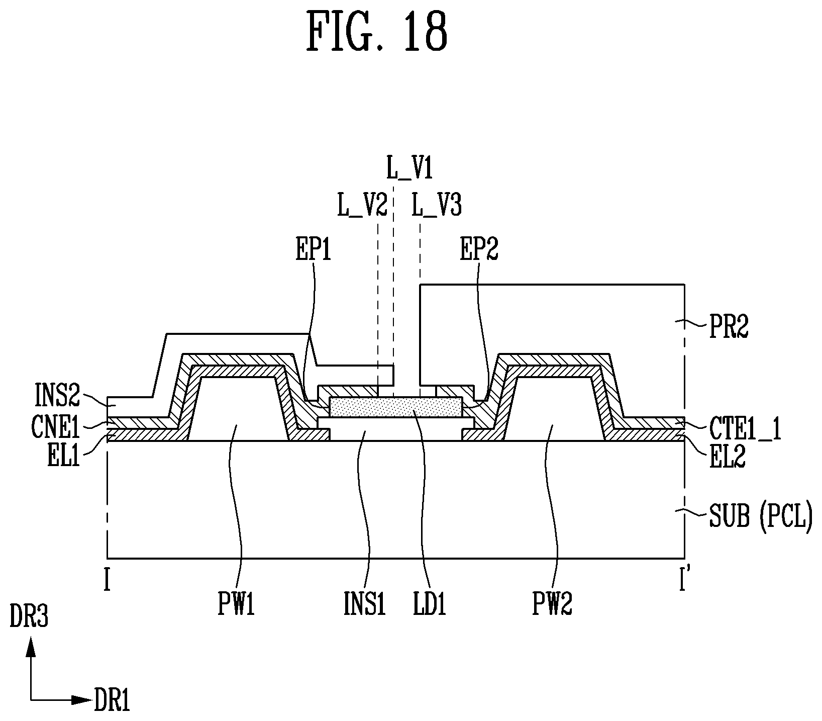 Patent US12322746 Figure 17 – Display device and manufacturing method thereof