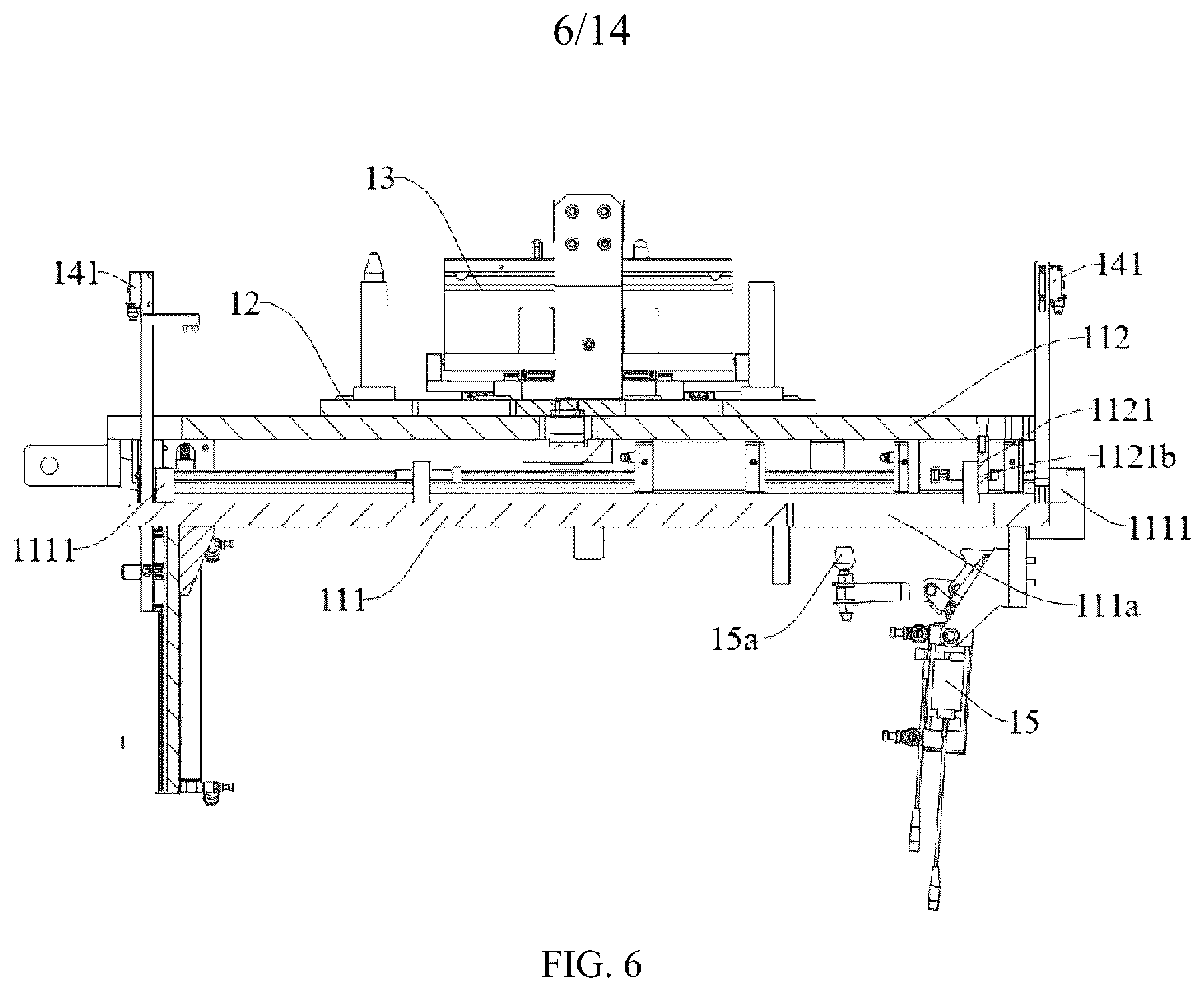 Patent US12322748 Figure 6 – Quick-change platform, battery production line, and control method