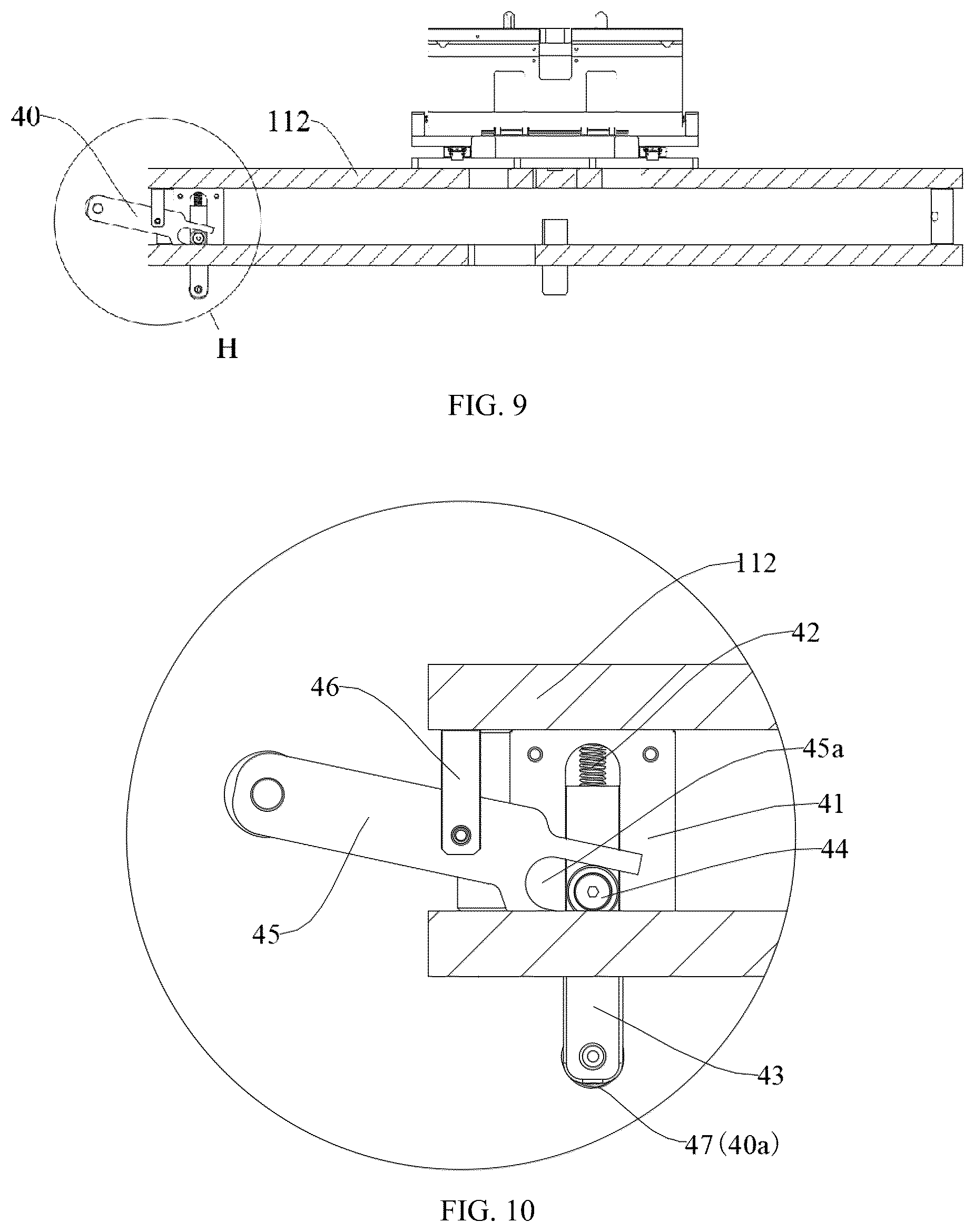 Patent US12322748 Figure 9 – Quick-change platform, battery production line, and control method