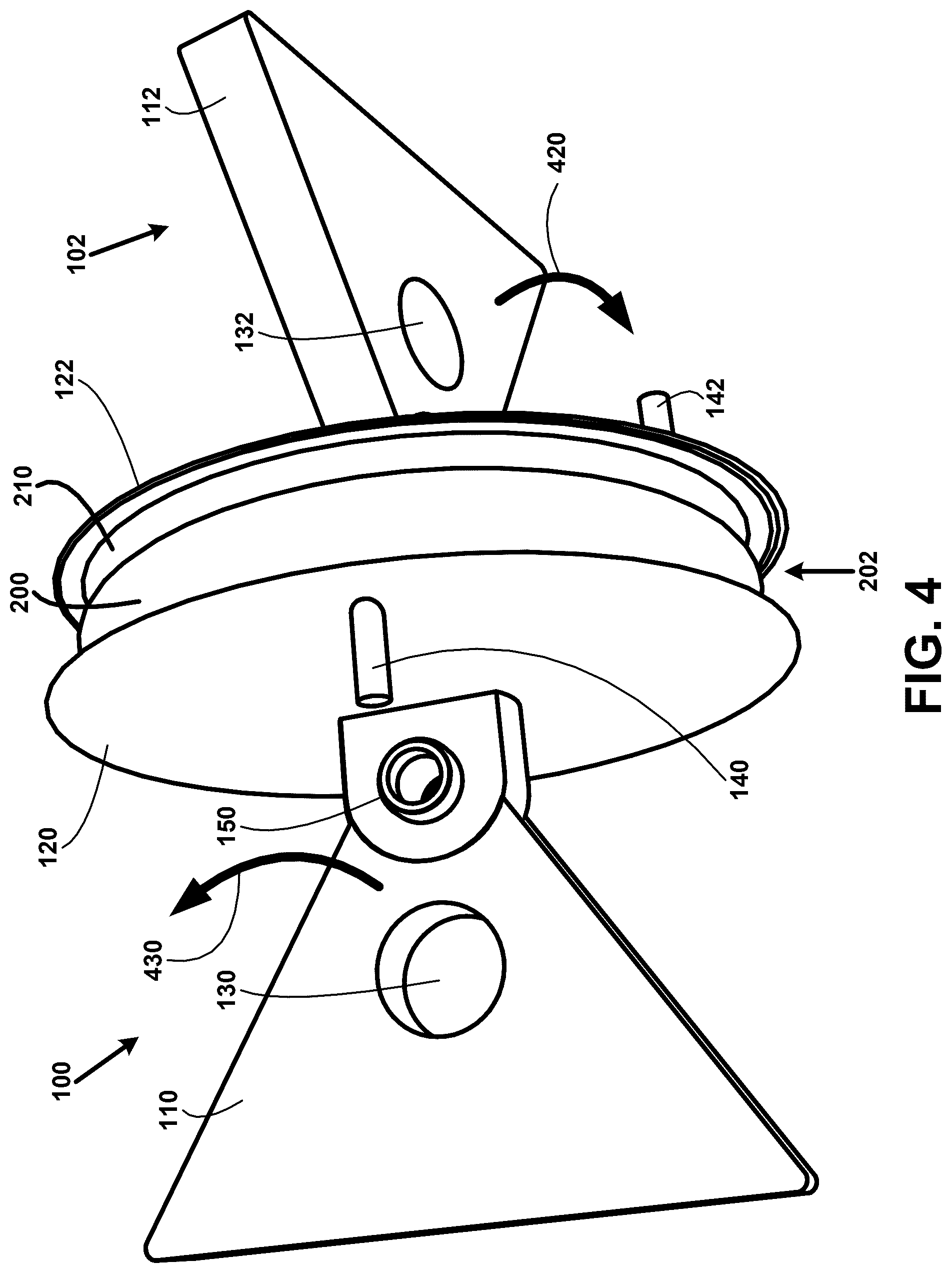 Patent US12322749 Figure 4 – Battery cover removal and reassembly tool