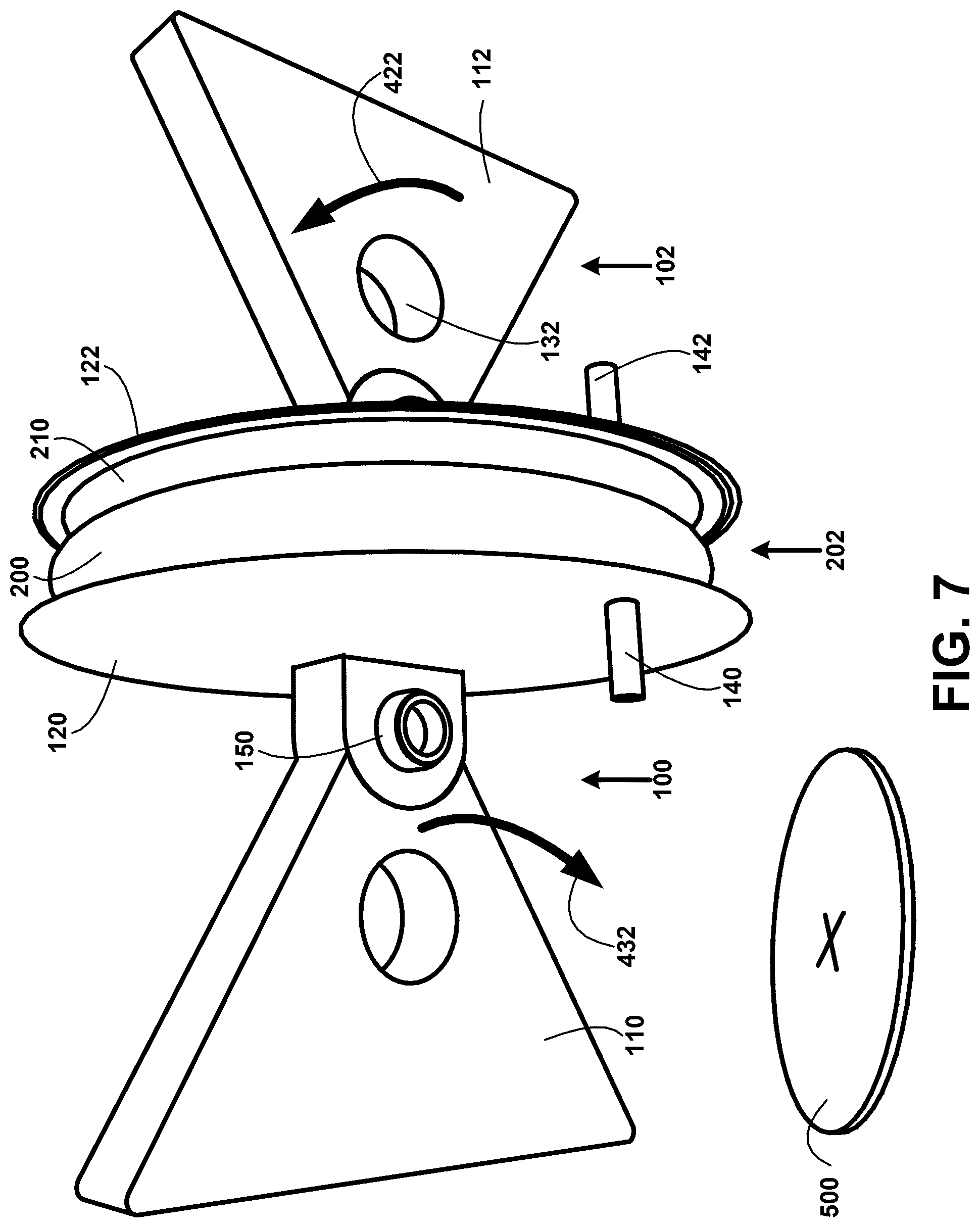 Patent US12322749 Figure 7 – Battery cover removal and reassembly tool