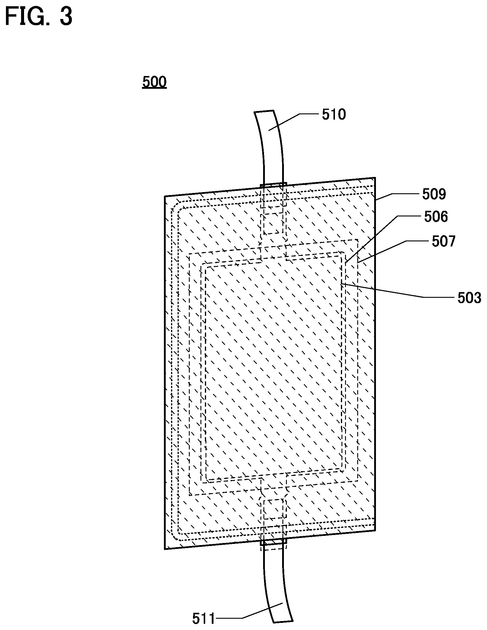 Patent US12322758 Figure 3 – Secondary battery, electronic device, and vehicle