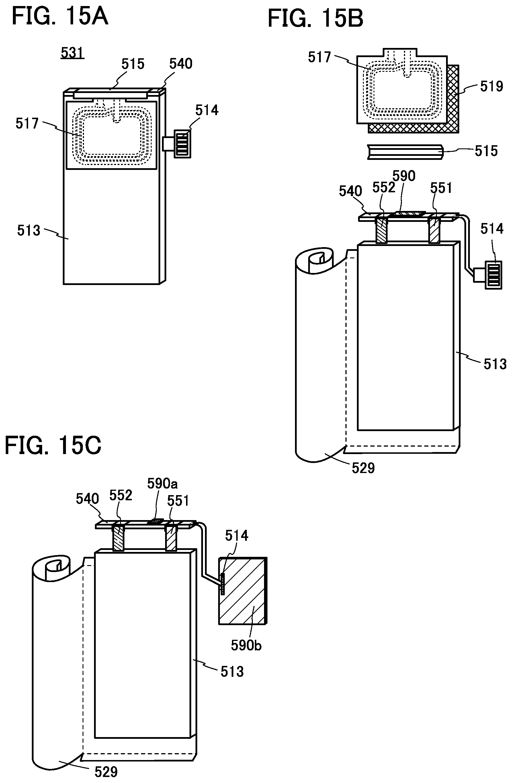 Patent US12322758 Figure 15 – Secondary battery, electronic device, and vehicle