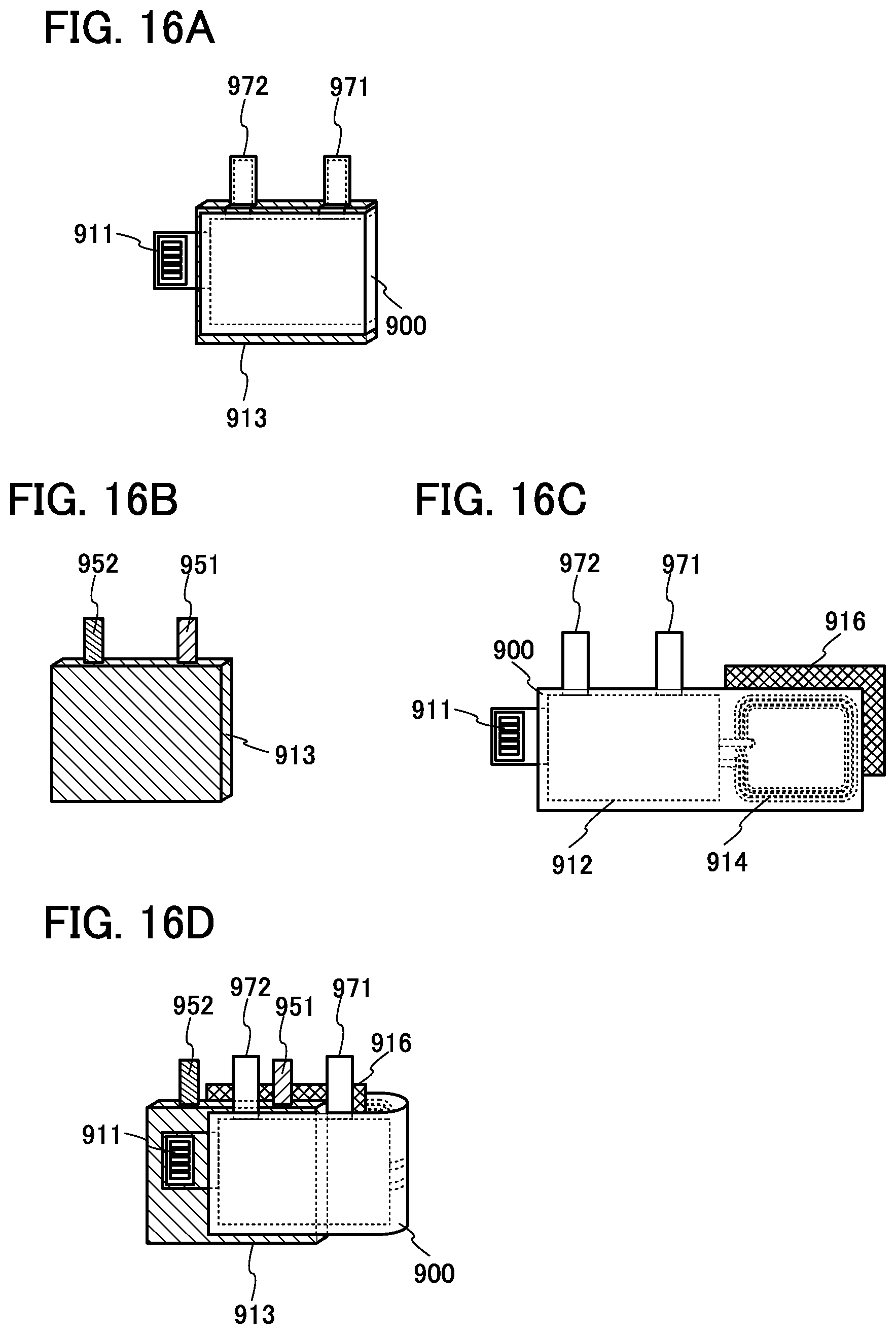 Patent US12322758 Figure 16 – Secondary battery, electronic device, and vehicle