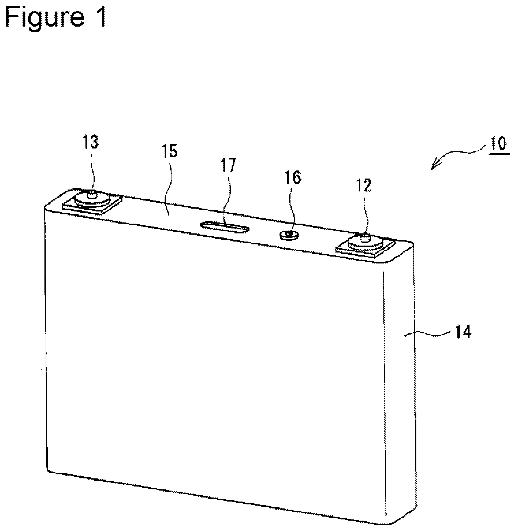 Patent US12322760 Figure 1 – Secondary battery