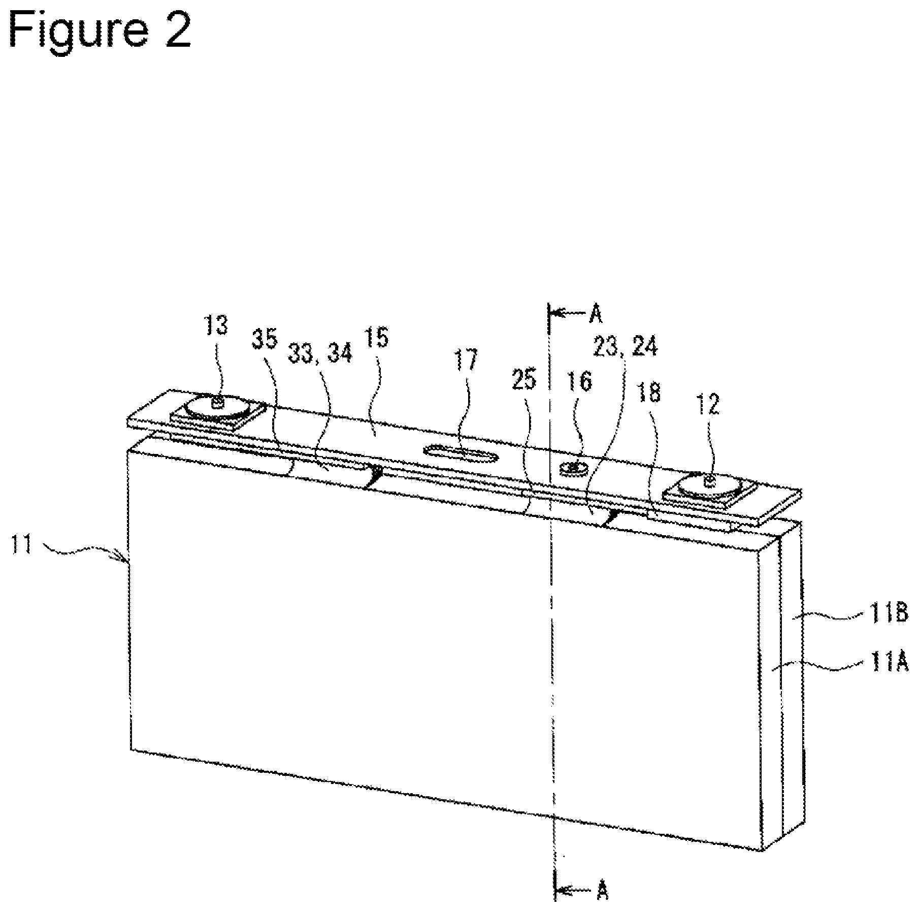 Patent US12322760 Figure 2 – Secondary battery