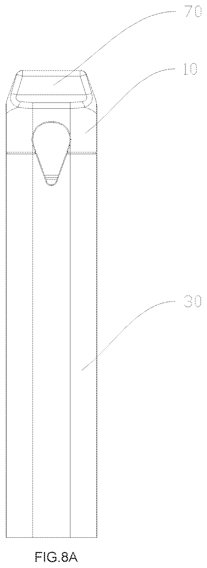 Patent US12322764 Figure 12 – Cartridge, battery assembly and electronic cigarette