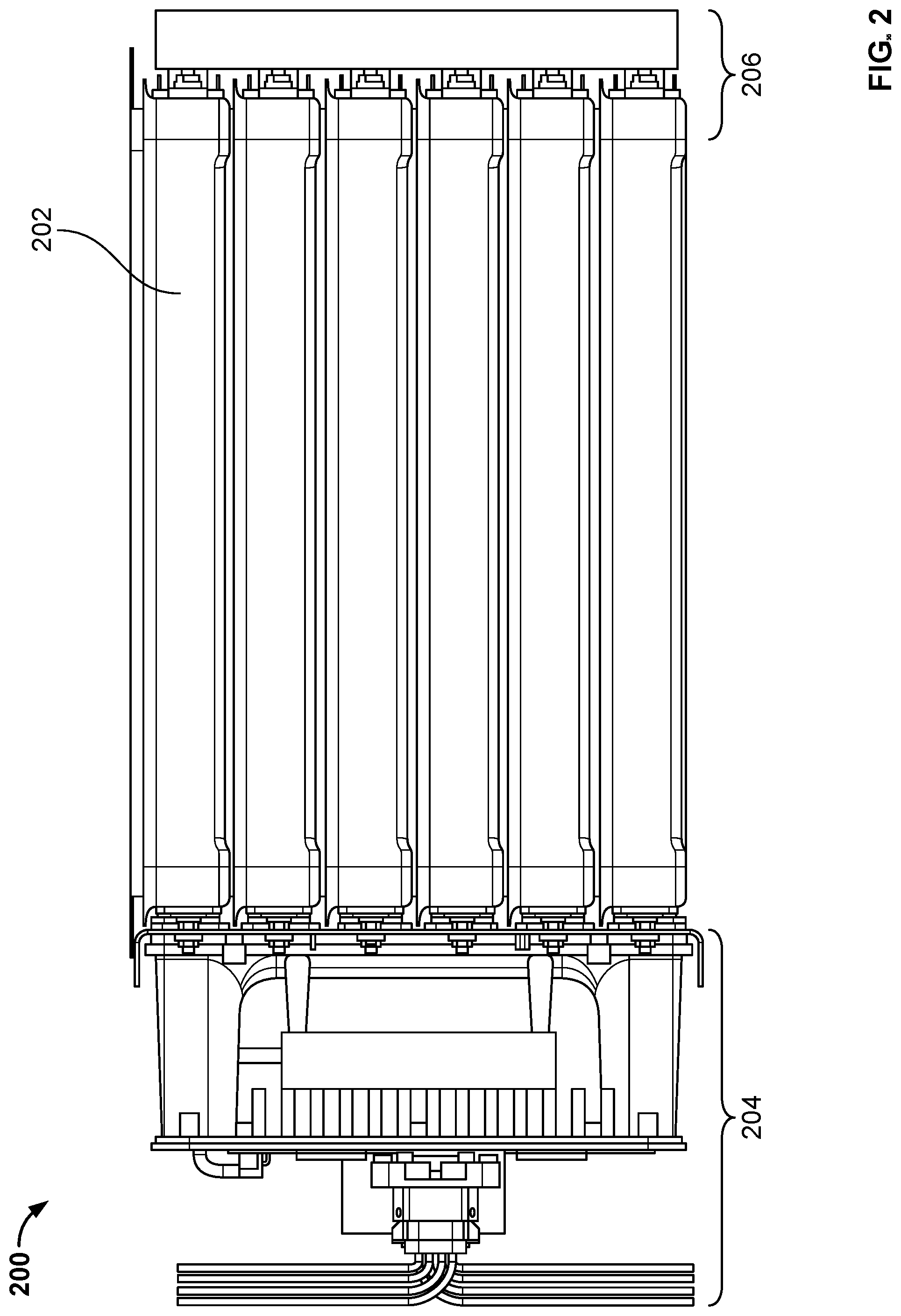 Patent US12322776 Figure 2 – Modular battery system