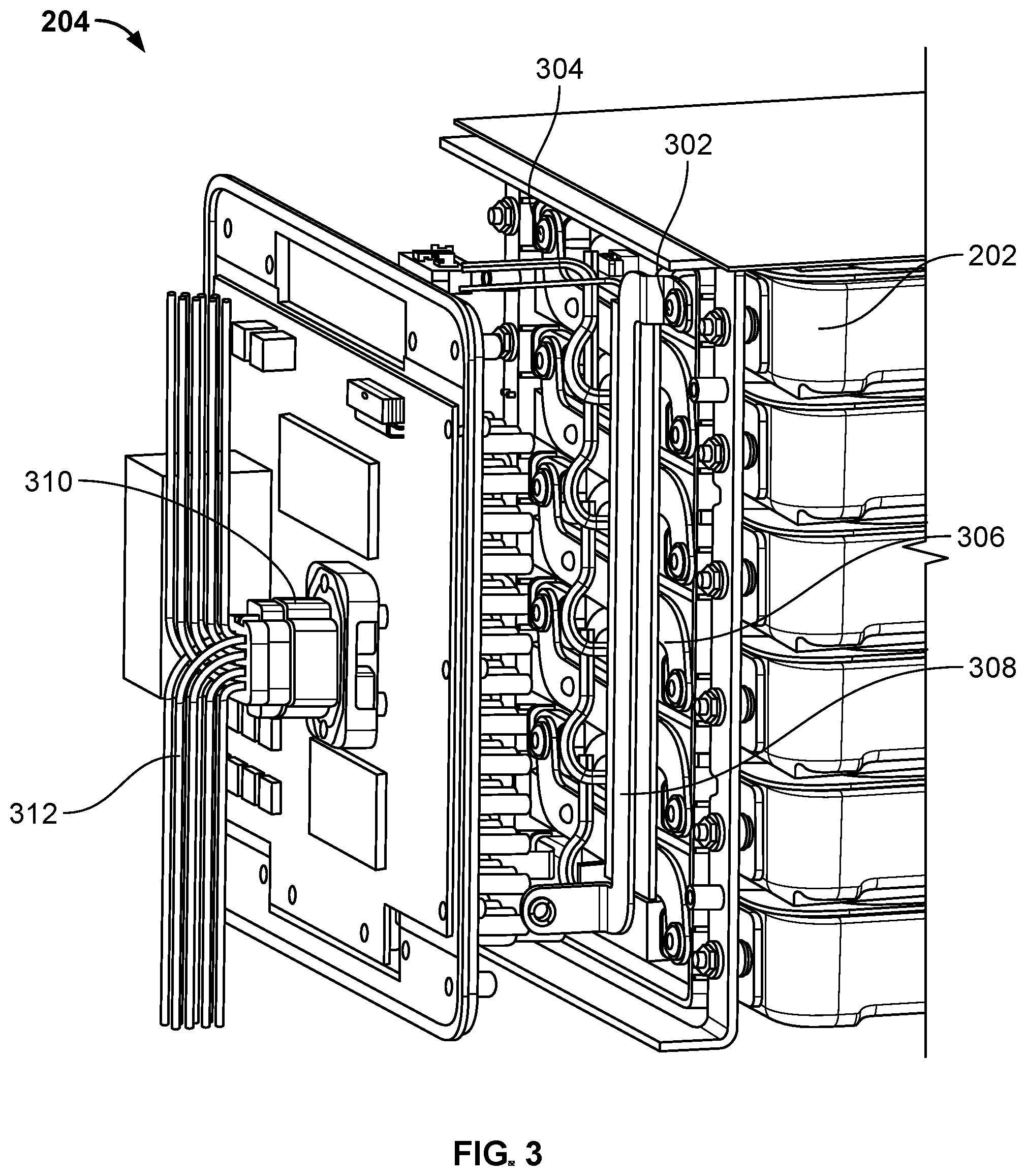 Patent US12322776 Figure 3 – Modular battery system