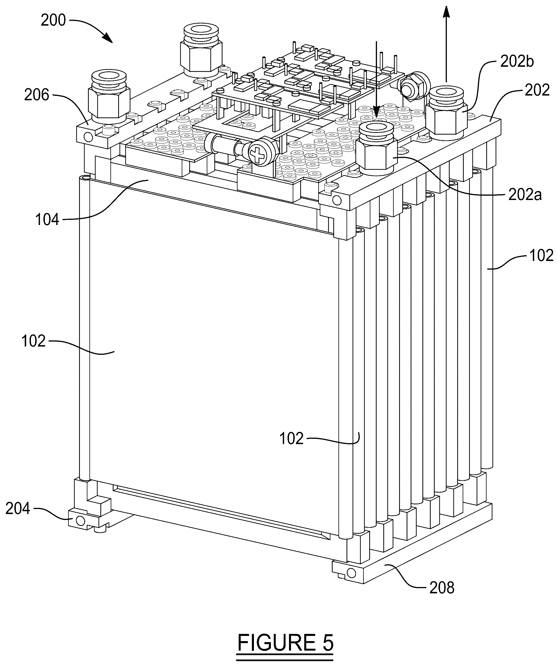 Patent US12322778 Figure 4 – Compact temperature control system and method for energy modules