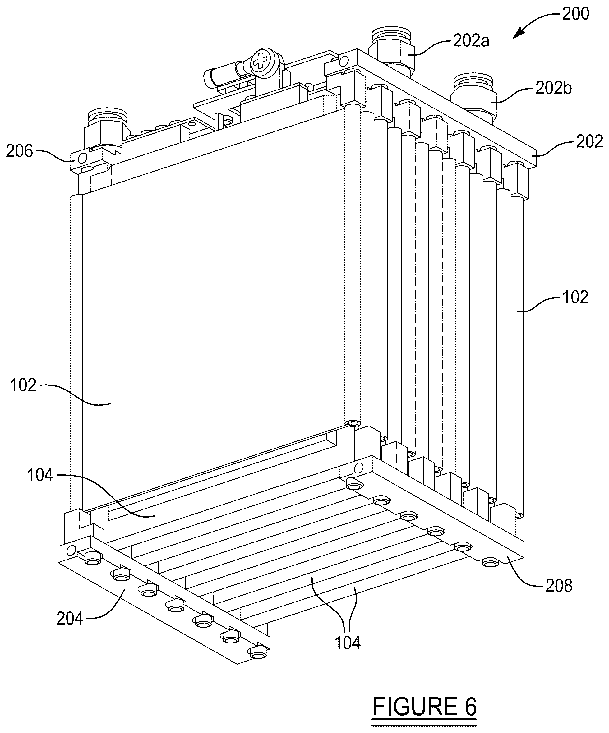 Patent US12322778 Figure 5 – Compact temperature control system and method for energy modules