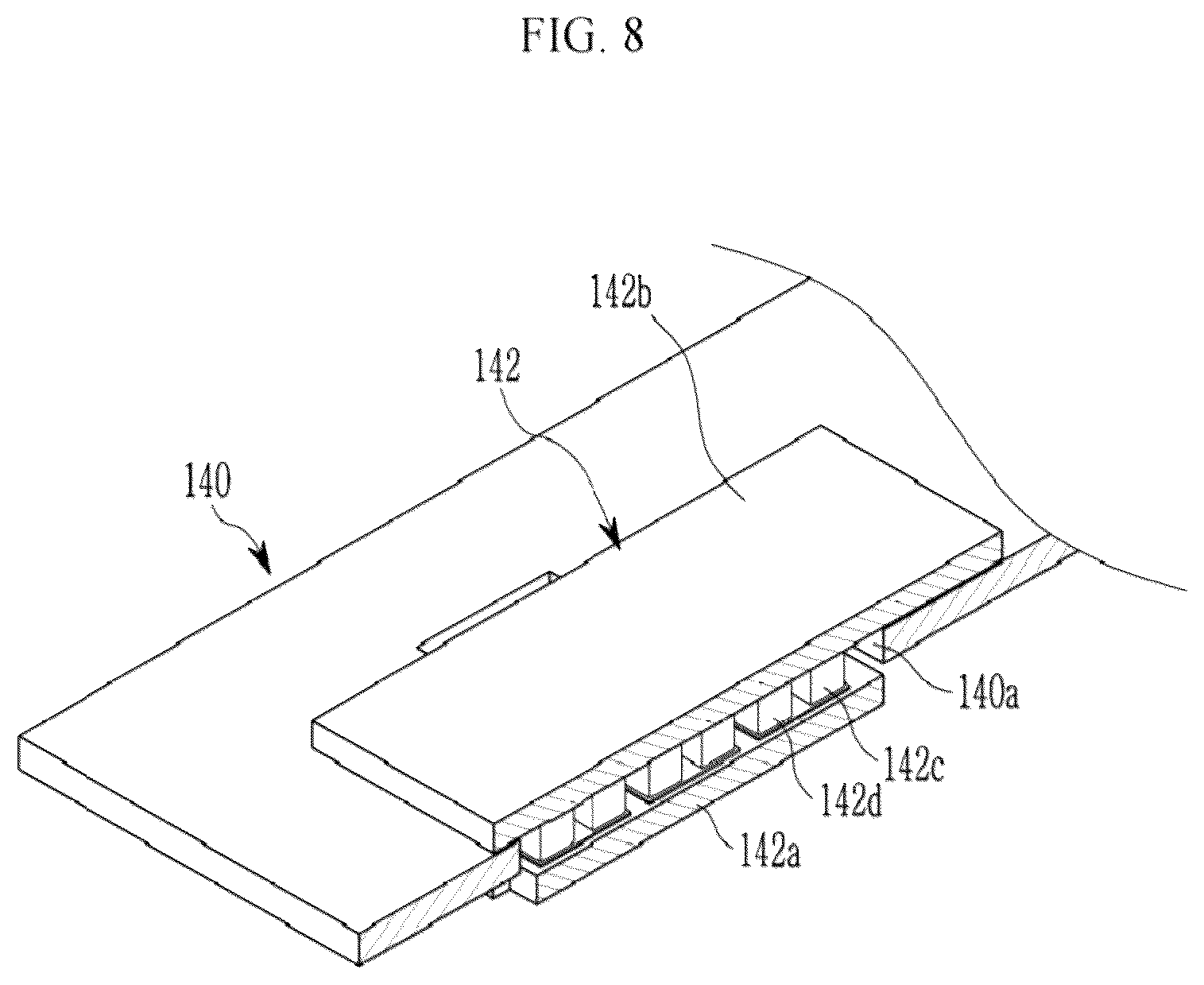 Patent US12322780 Figure 8 – Battery module and vehicle including the same