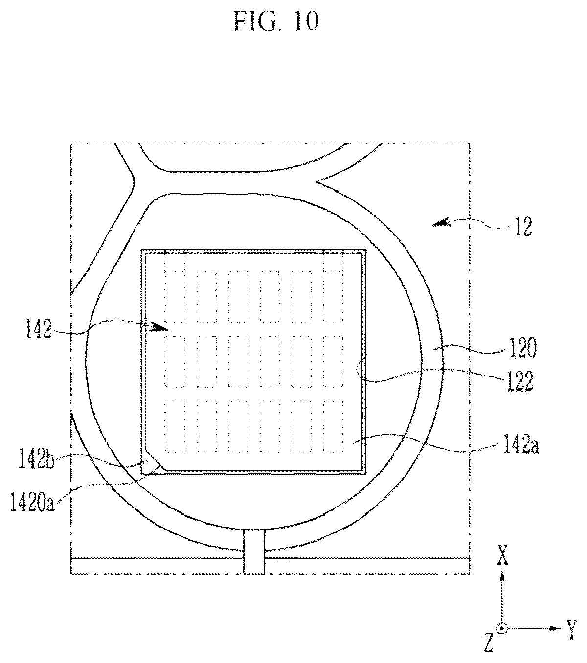 Patent US12322780 Figure 10 – Battery module and vehicle including the same