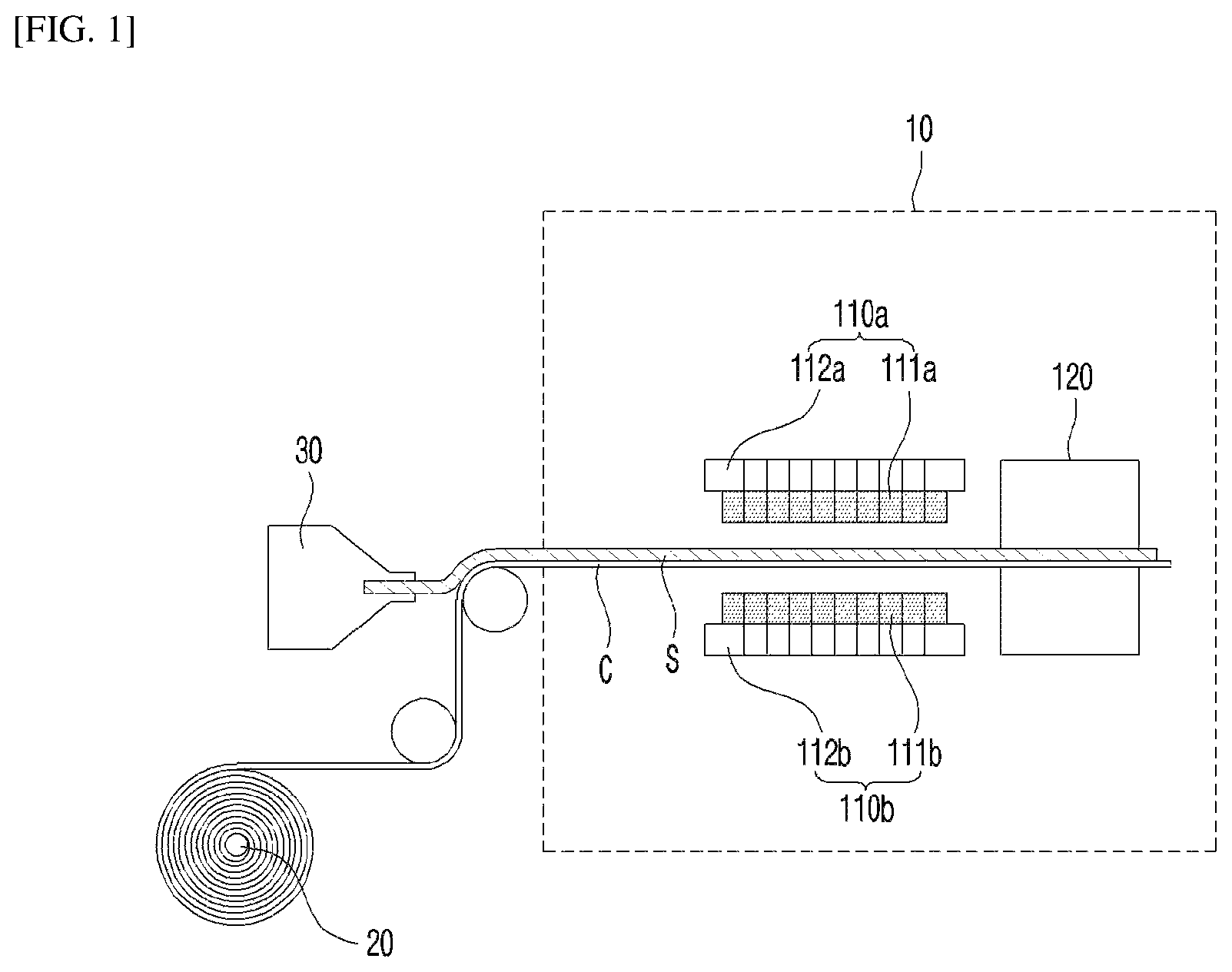 Patent US12322786 Figure 1 – Negative electrode for lithium secondary battery, and magnetic alignment device for negative electrode for same