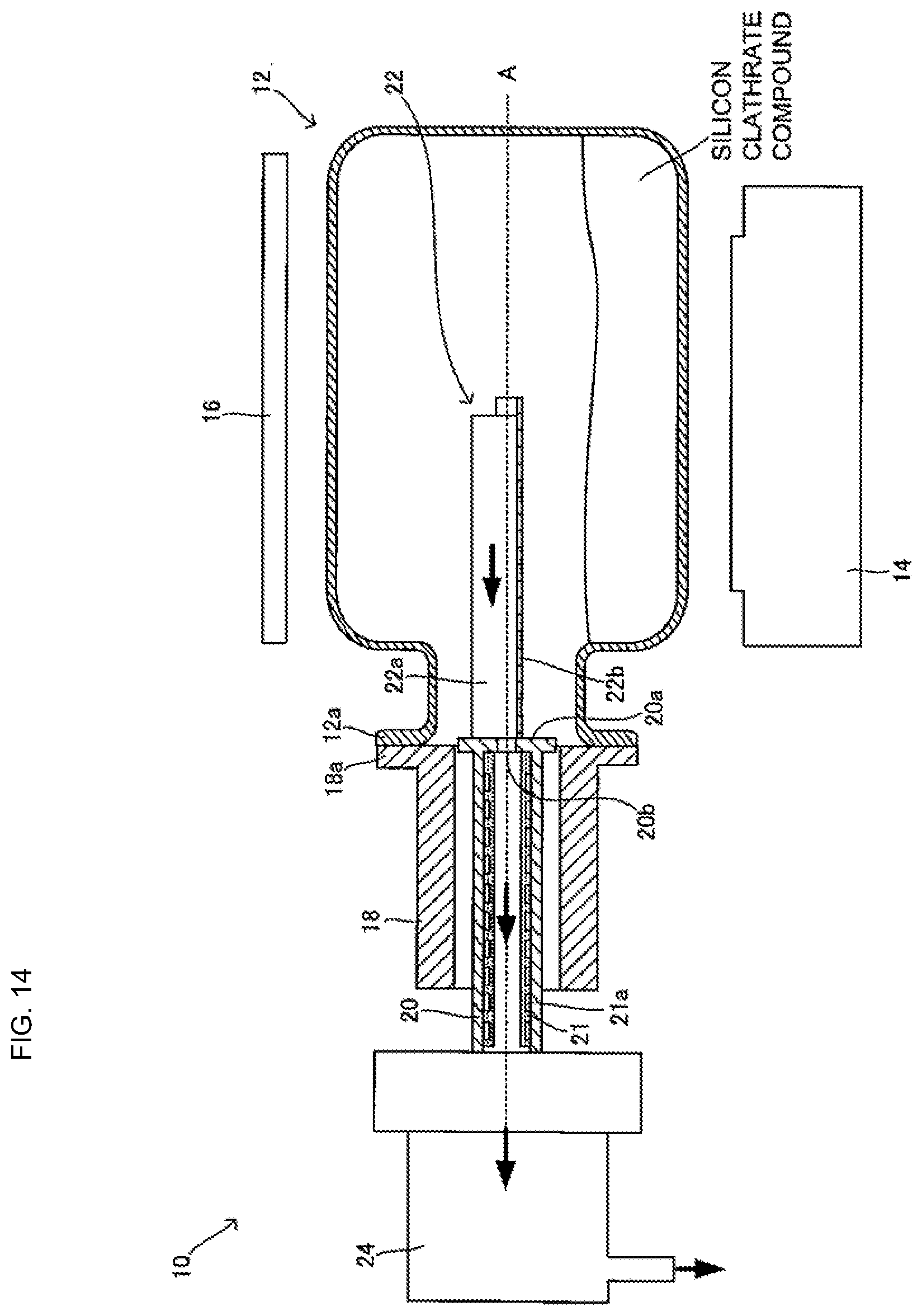 Patent US12322793 Figure 14 – Apparatus for producing guest-free silicon clathrate