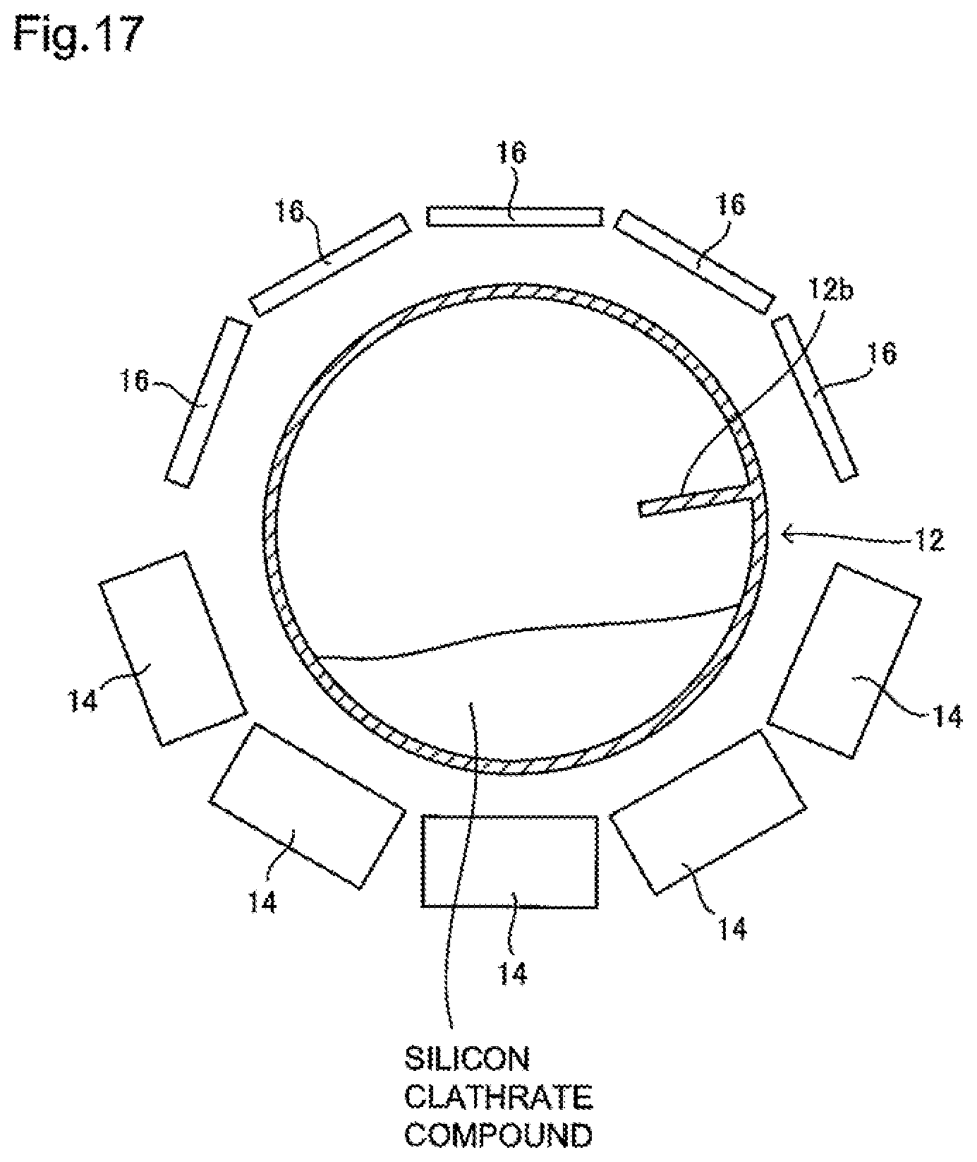 Patent US12322793 Figure 17 – Apparatus for producing guest-free silicon clathrate